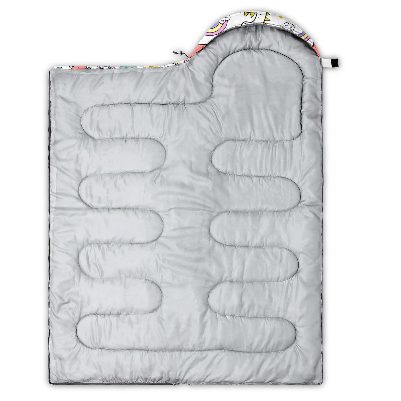 QOOMO 3-Season Lightweight Waterproof Sleeping Bag for Adults & Kids - Warm & Cool Weather Camping Gear for Travel, Hiking, and Outdoor Adventures