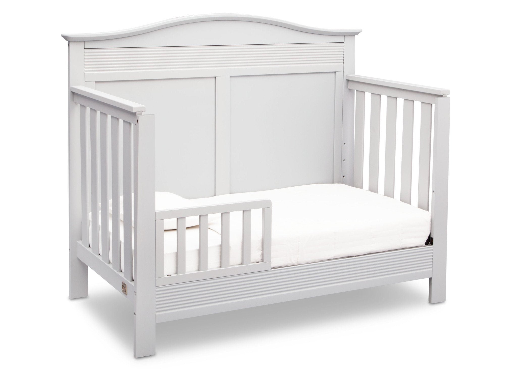 Barrett 4-in-1 Convertible Baby Crib - White Nursery Furniture for Newborn to Toddler | Perfect for Modern Nursery, Bedroom & Daycare
