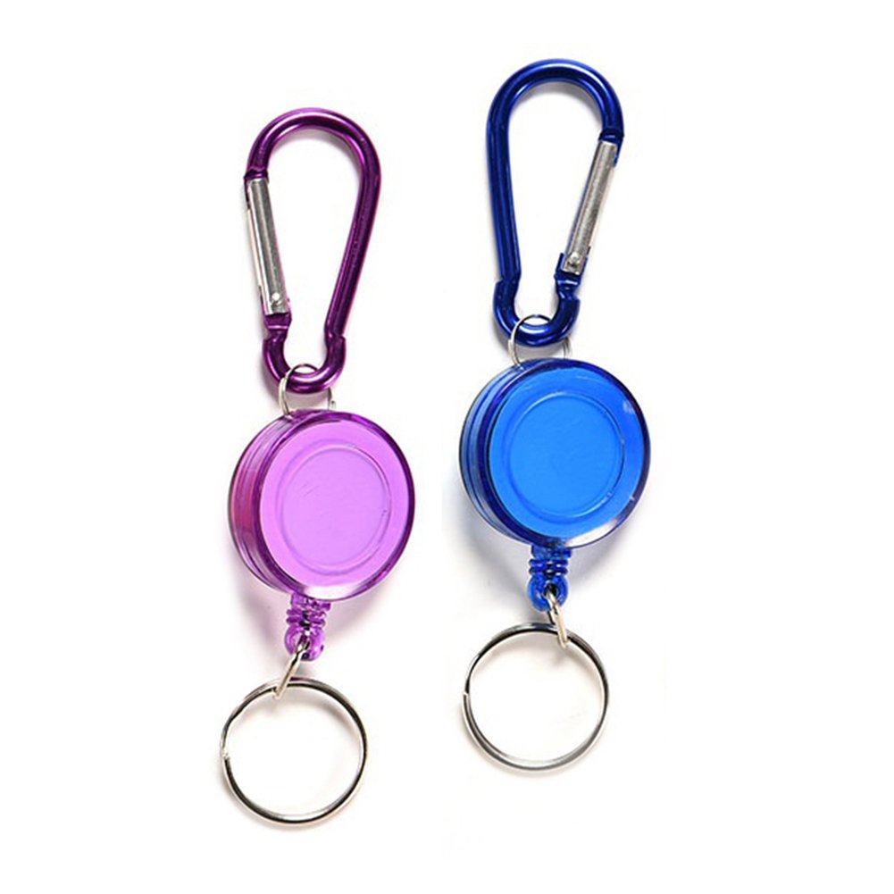 Retractable Ski Pass & ID Card Badge Reel Holder with Carabiner Clip - Perfect for Work, Events & Outdoor Activities - Great Gift for Mother's Day, Father's Day, Wedding, Anniversary, Party, Graduation, Christmas & Birthday