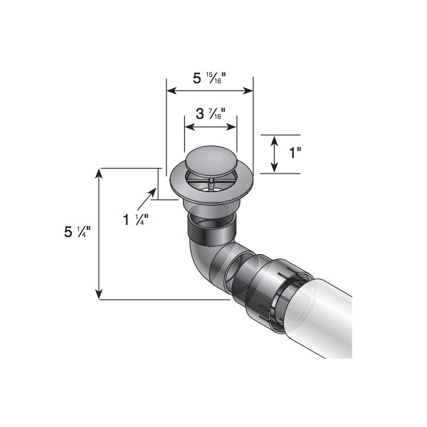 NDS 430 3-Inch & 4-Inch Emitter with Elbow UV Adapter - Durable Landscape Irrigation Fittings for Efficient Water Distribution in Gardens and Lawns