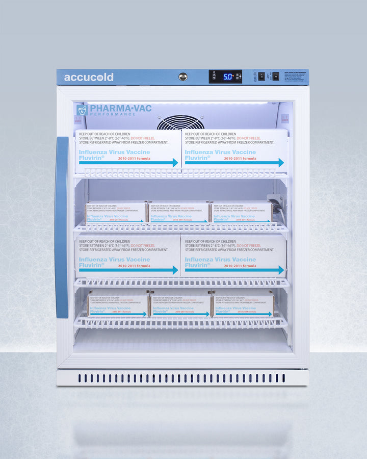 Accucold 6 Cu.Ft. Medical Vaccine Refrigerator with ADA Compliant Height - ARG61PVBIADA - Perfect for Pharmacies, Clinics & Vaccine Storage Facilities