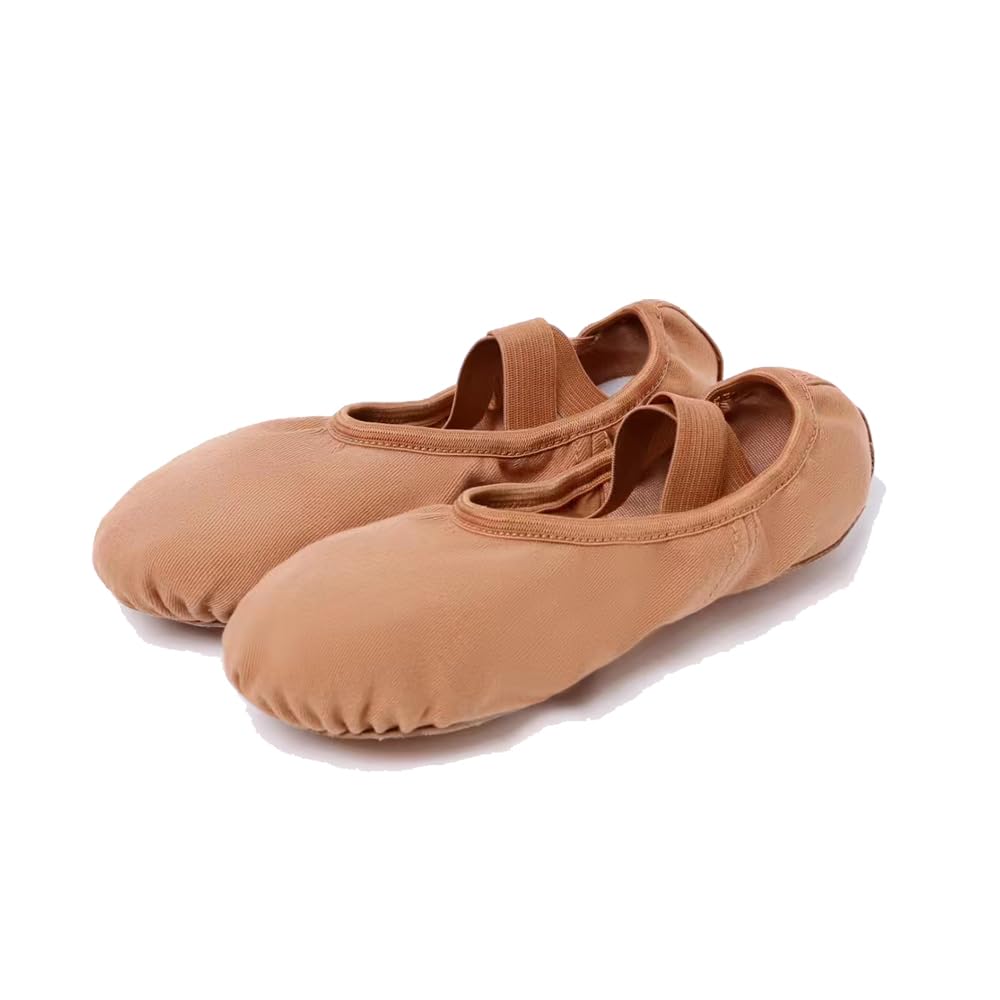 MSMAX Stretch Ballet Slippers for Dance Performance - Comfortable Flats for Toddler, Little Kid, Big Kid & Adult - Perfect for Ballet Class, Recitals & Dance Practice