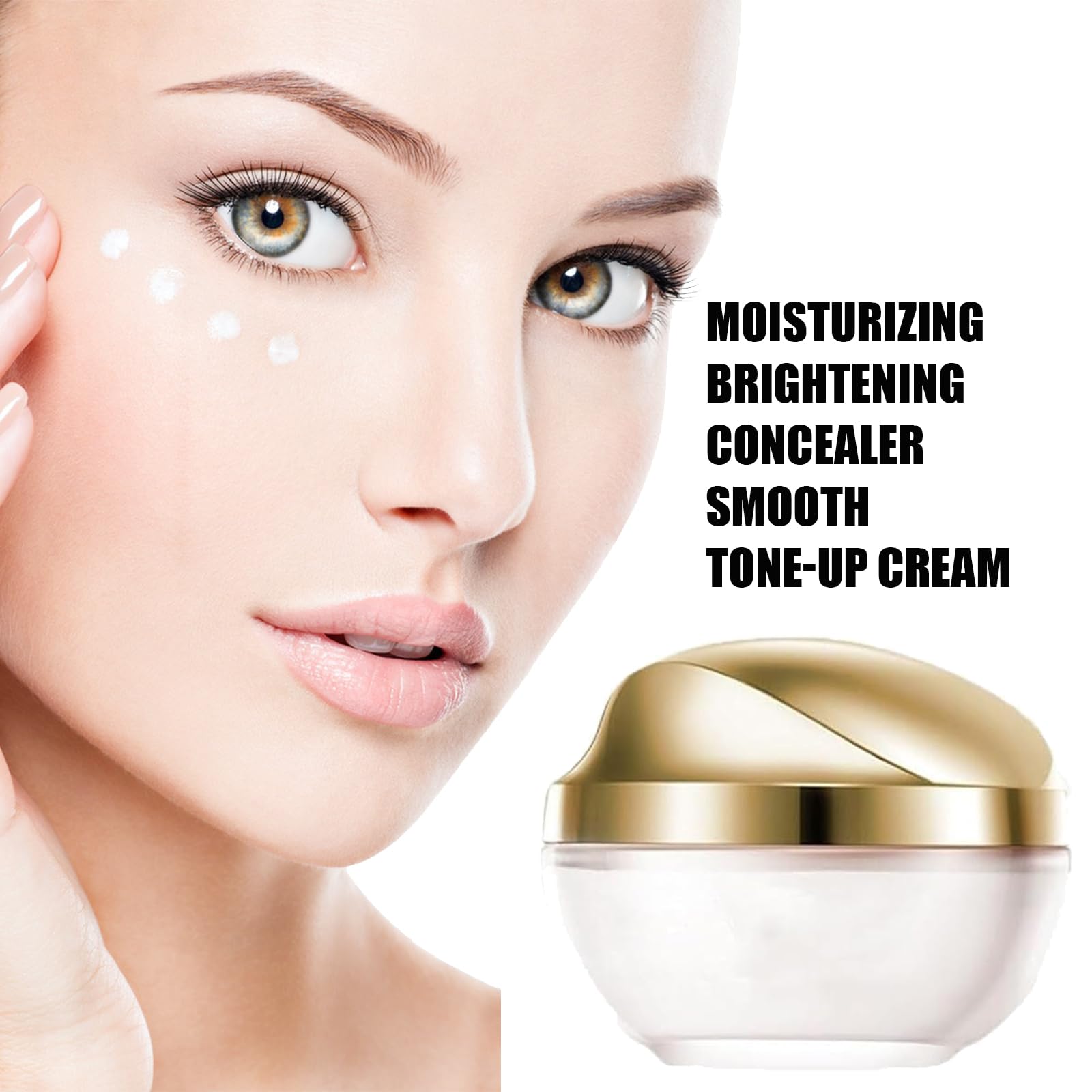 Detroitrain Sunny Cream Concealer & Foundation - Moisturizing Brightening Makeup for Smooth Tone Up | Korean Beauty Crema De Maquillaje | Hydrating Illuminating Corrector Cream (2PCS) - Perfect for Daily Makeup & Natural Look