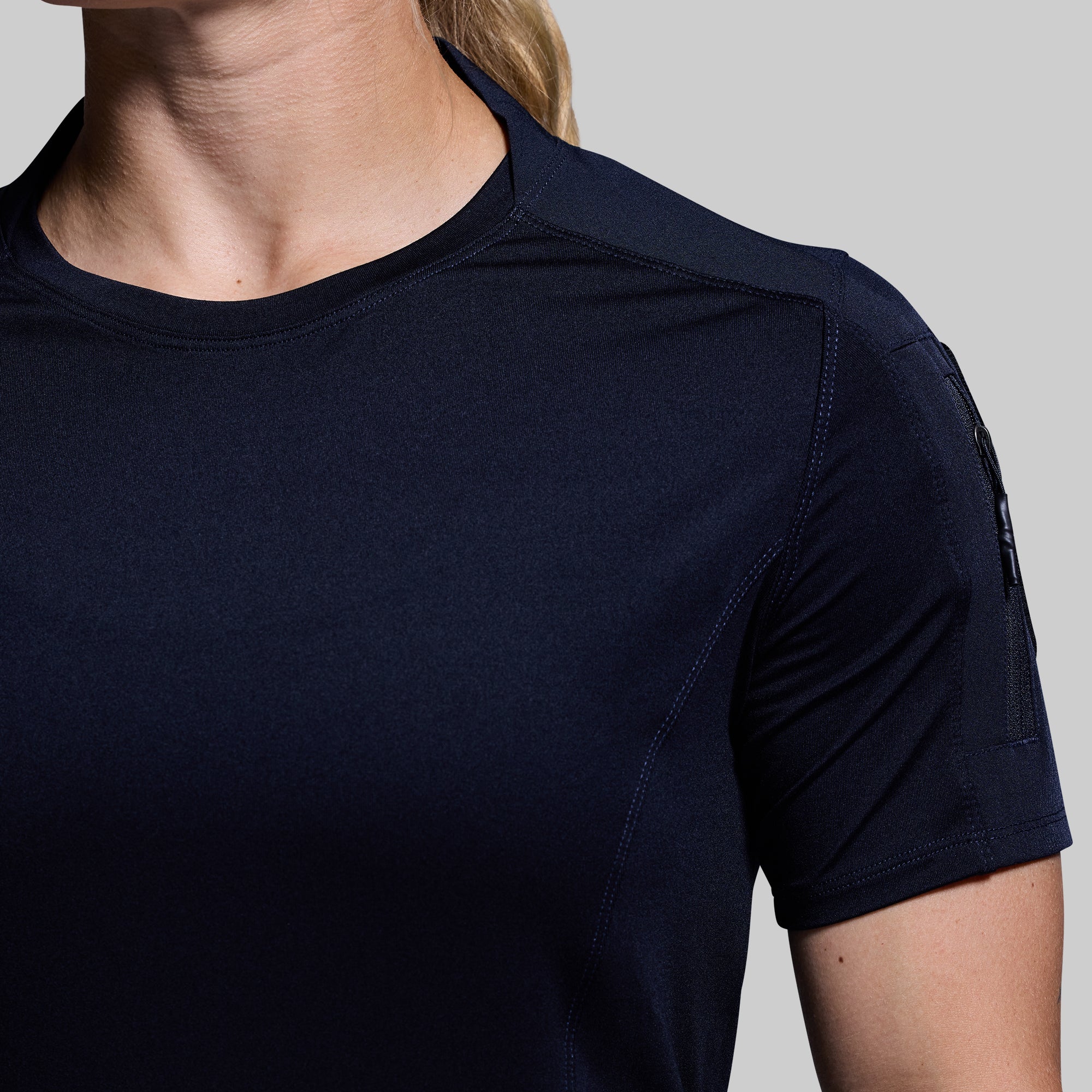 Women's Police Blue Op Top - Casual Short Sleeve T-Shirt for Everyday Wear | Perfect for Work, Weekend Outfits & Summer Fashion