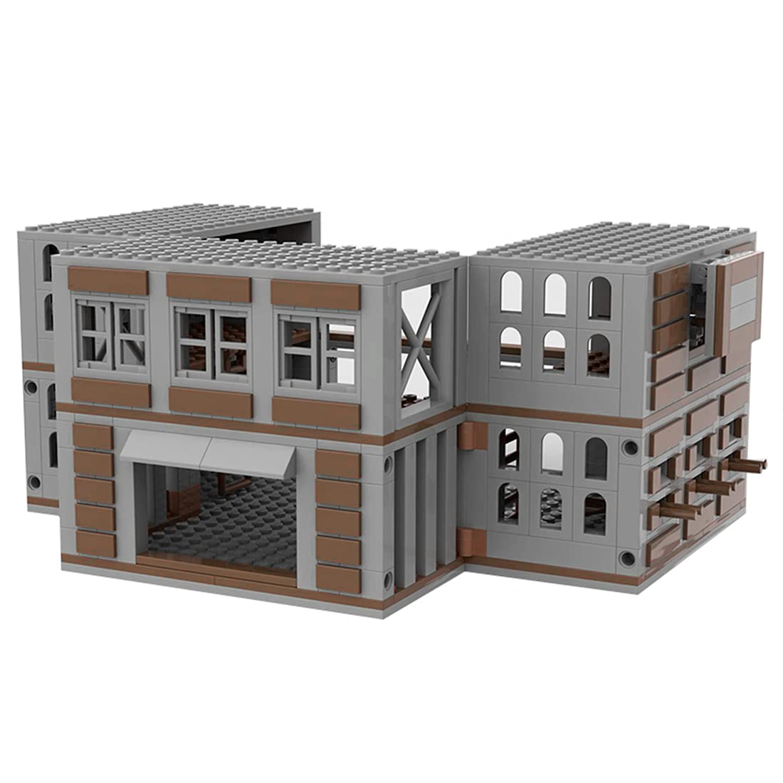 WW2 Military Building Blocks Set - 682 PCS Army Weapons House Model Kit, Compatible with Major Brands | War Scene Diorama, Battlefield Display & Collector's Item