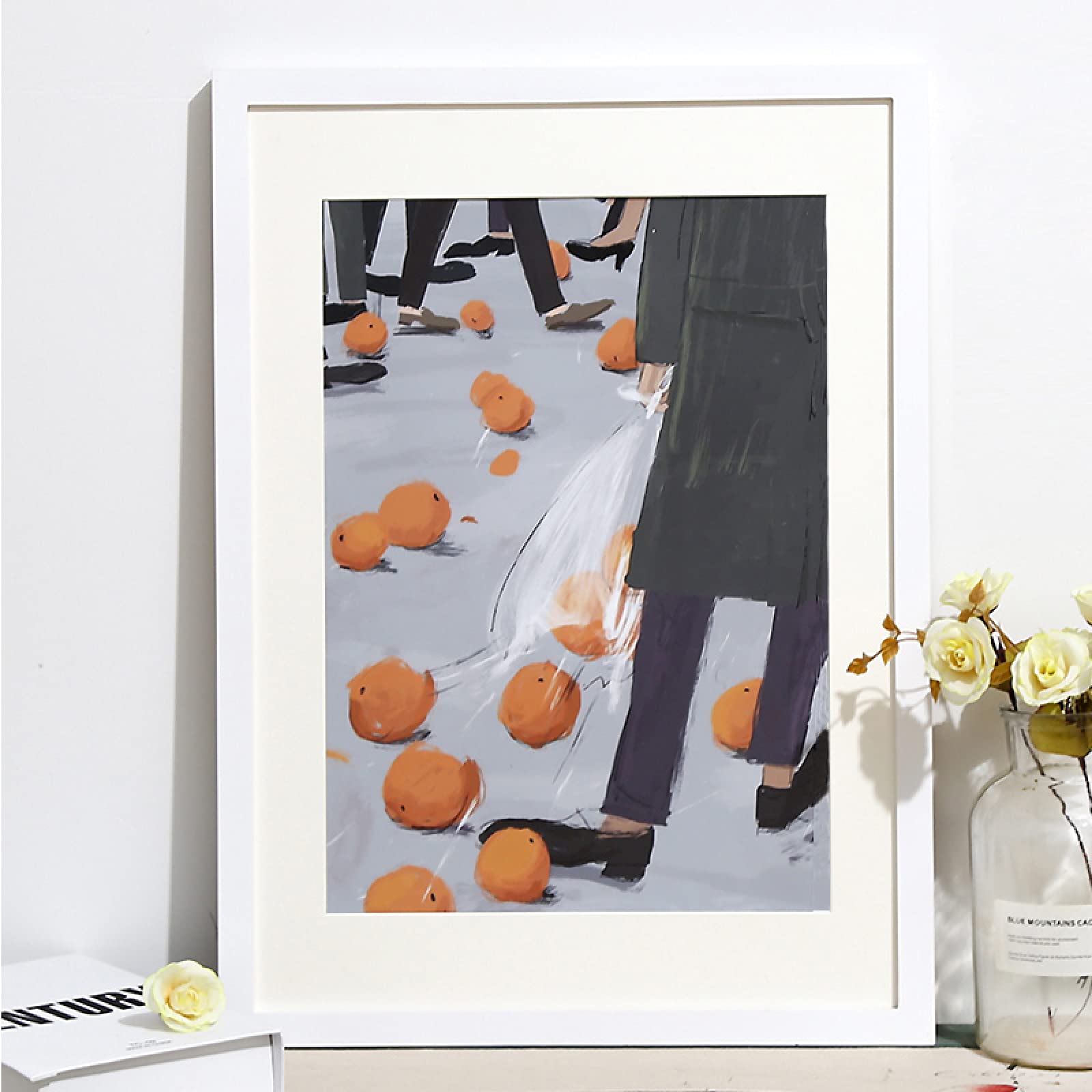 Premium 4K White Solid Wood Certificate Frame - 38 x 53.2 cm Wall Mounted Picture Frame for Diplomas, Photos & Posters - Perfect for Home Office, School Awards & Wall Decor
