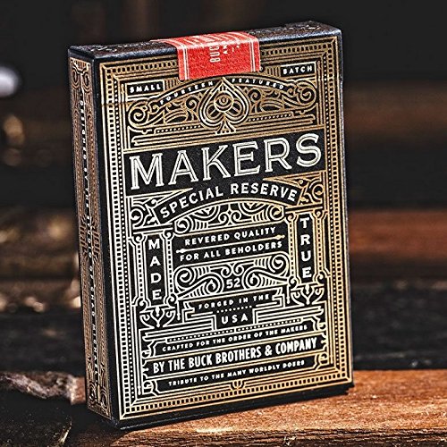Premium D&D Makers Blacksmith Limited Edition Playing Cards - Black Deck by Dan and Dave | Perfect for Magic Tricks, Cardistry & Collectors