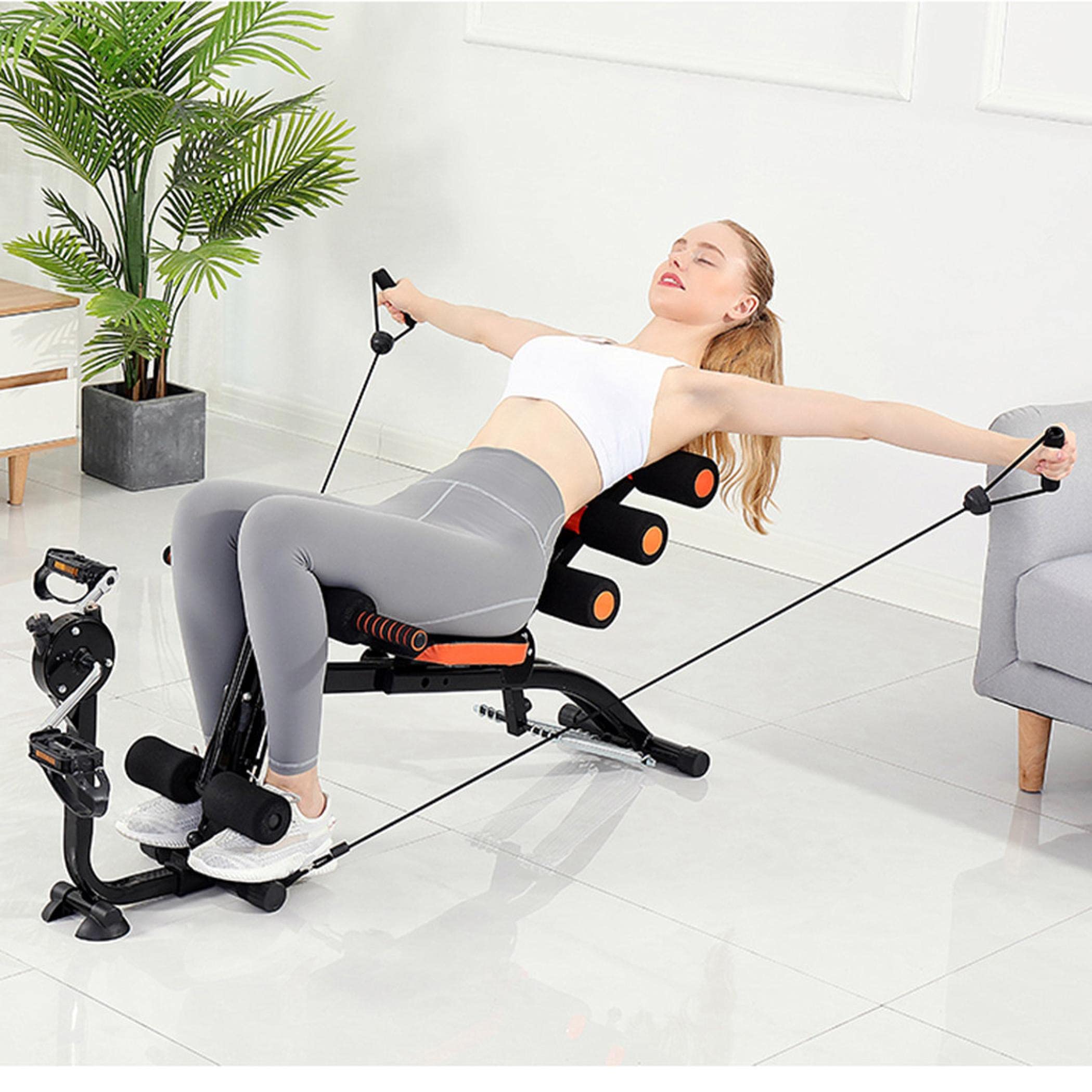 Kenxen Core & Abdominal Trainer - Adjustable Twister Exercise Machine with Bicycle Pedals for Sit-ups & Crunches - Home Gym Equipment for Men & Women - Perfect for Home Workouts, Office Fitness & Core Strengthening