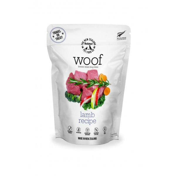 Premium Freeze-Dried Lamb Dog Food - 100% Natural New Zealand Sourced, Grain-Free, 50g - Perfect for Travel, Training & Sensitive Stomachs