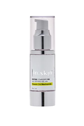 NanobridInSkin Peptide Complex HA Anti-Aging Gel with Vitamin C & Niacinamide - Brightening, Anti-Inflammatory Face Treatment for Wrinkles & Dull Skin | Perfect for Daily Skincare Routine & Night Repair