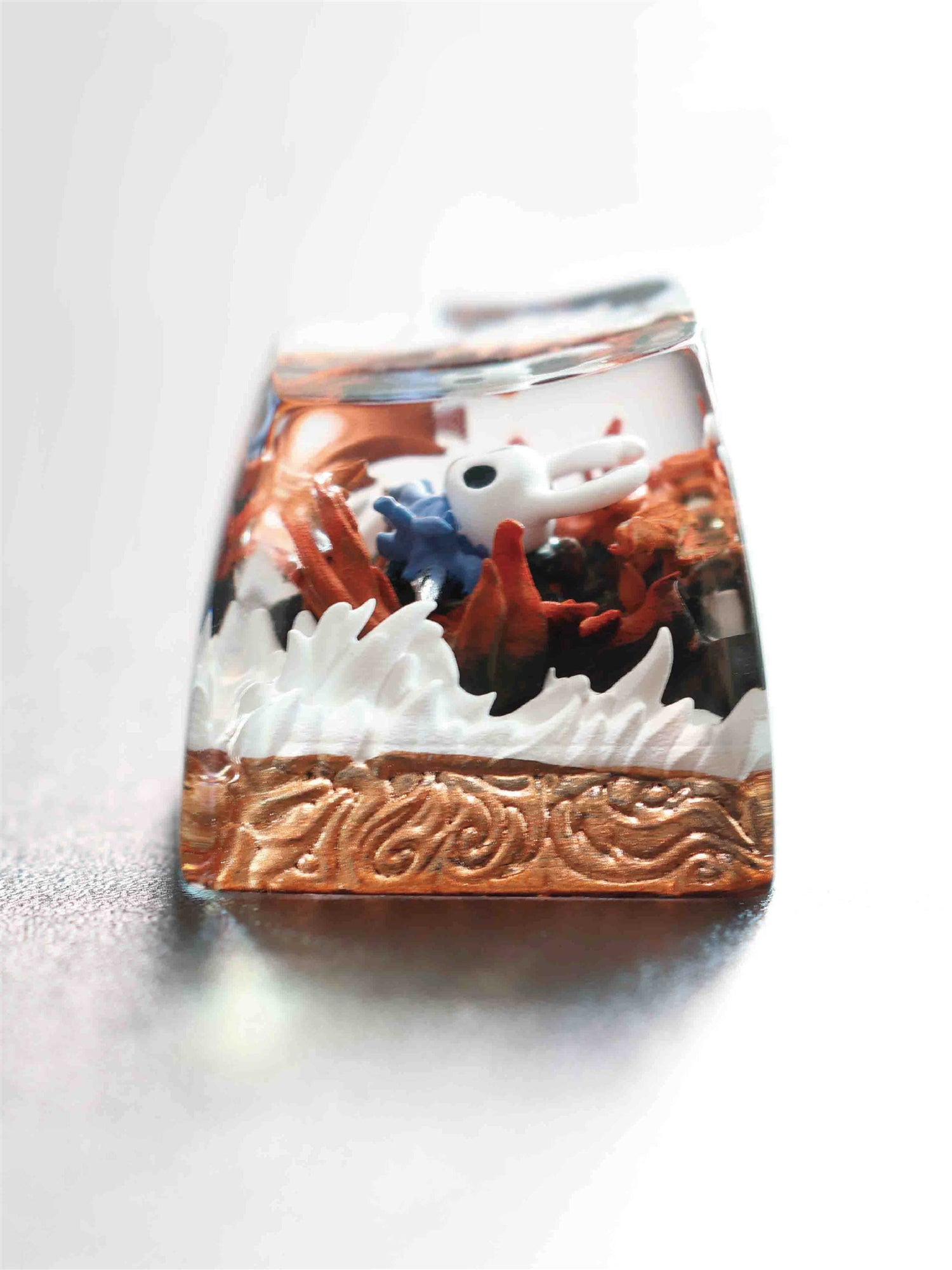 Hollow Knight Crystal Glue Drops Custom Keycaps - Game Art & Decorative Mechanical Keyboard Keycaps for Gaming PC Setup & Anime Collection Display