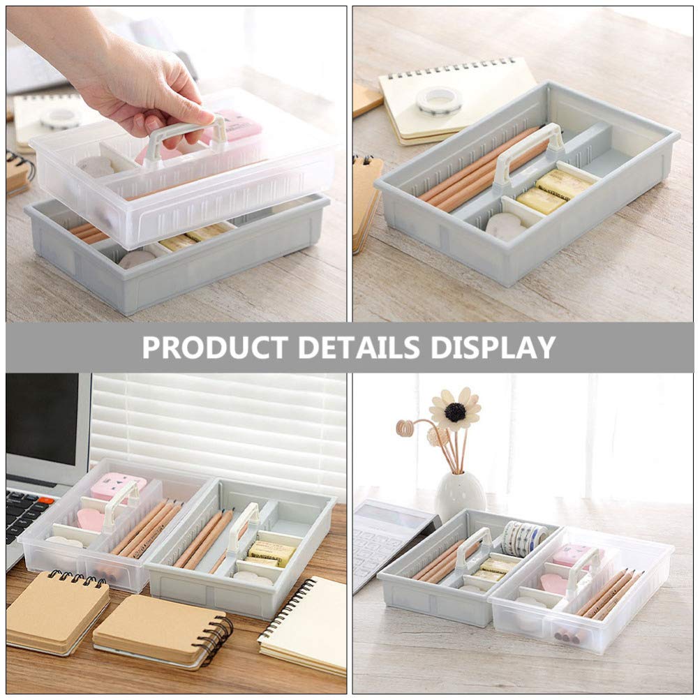 DOITOOL Storage Box for Office Desk & Cosmetics - Organizer Case