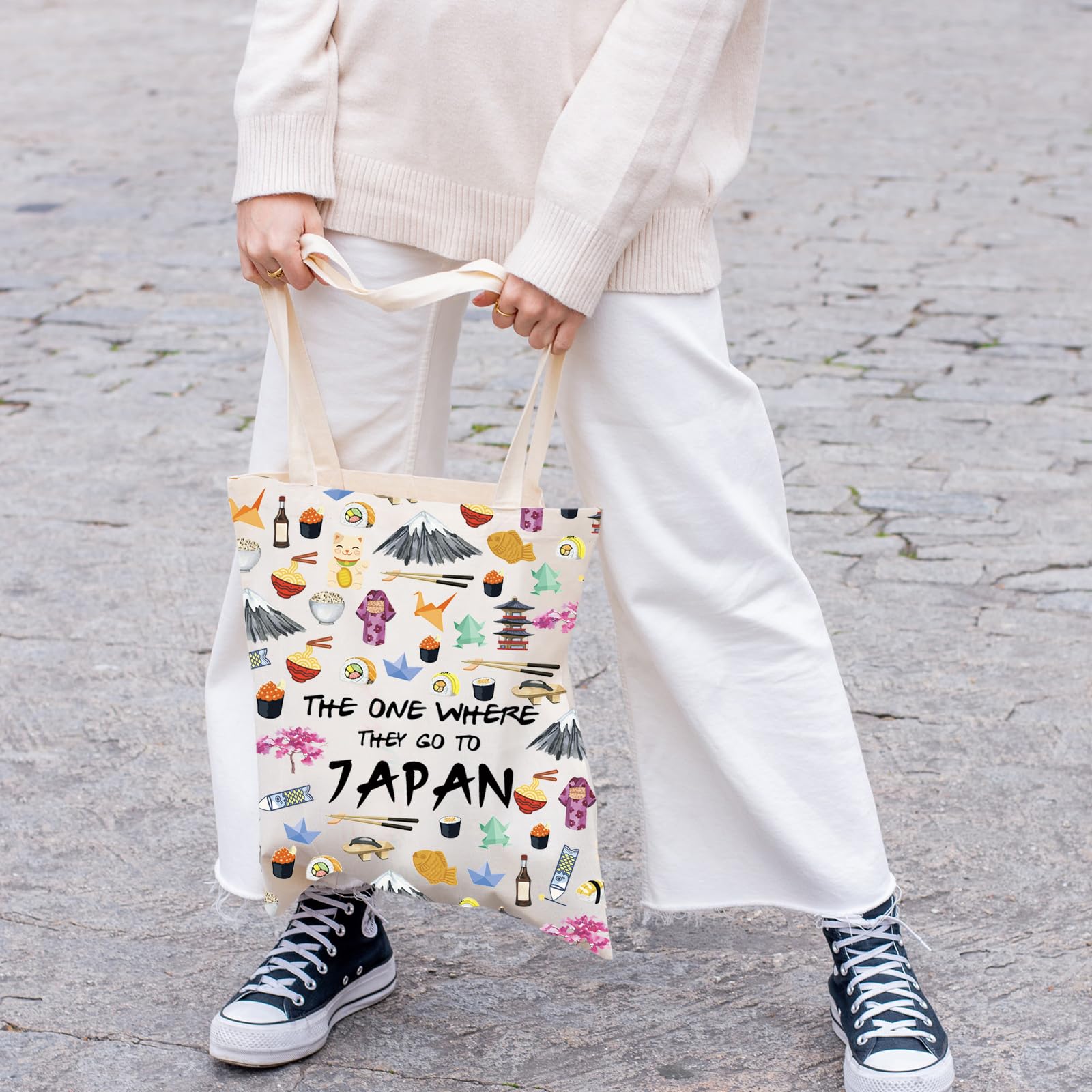 Japanese Foodie Travel Makeup Bag - Souvenir Gift for Trip & Housewarming