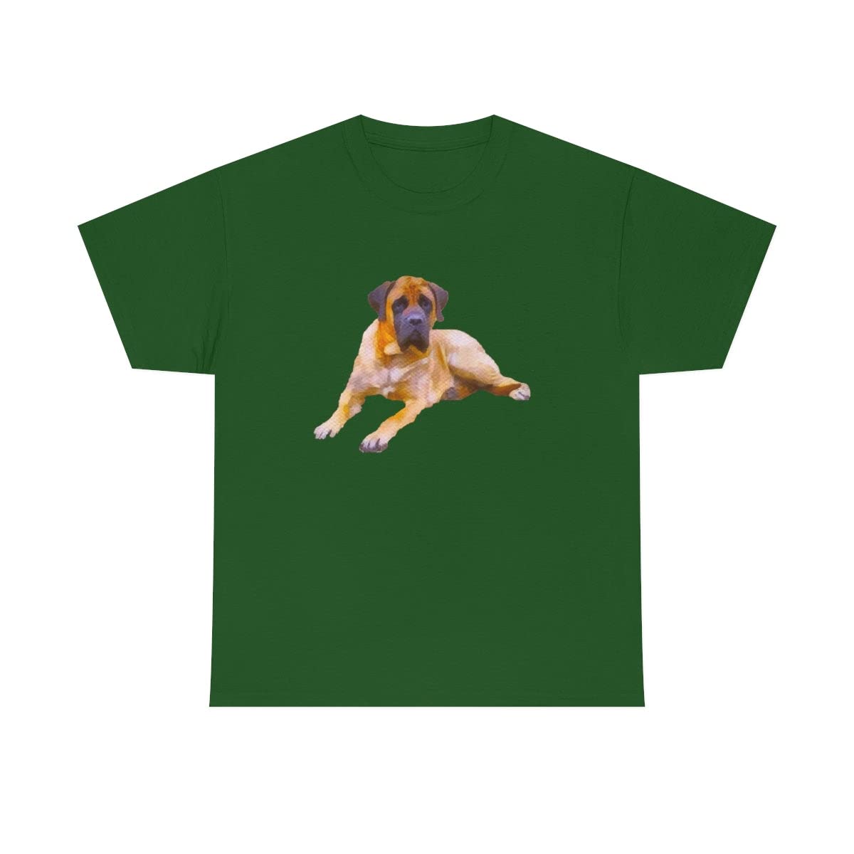 Mastiff 'Muary' Unisex Heavy Cotton T-Shirt - Soft & Comfortable Casual Wear for Men & Women - Perfect for Everyday Outfits, Gifts & Dog Lovers