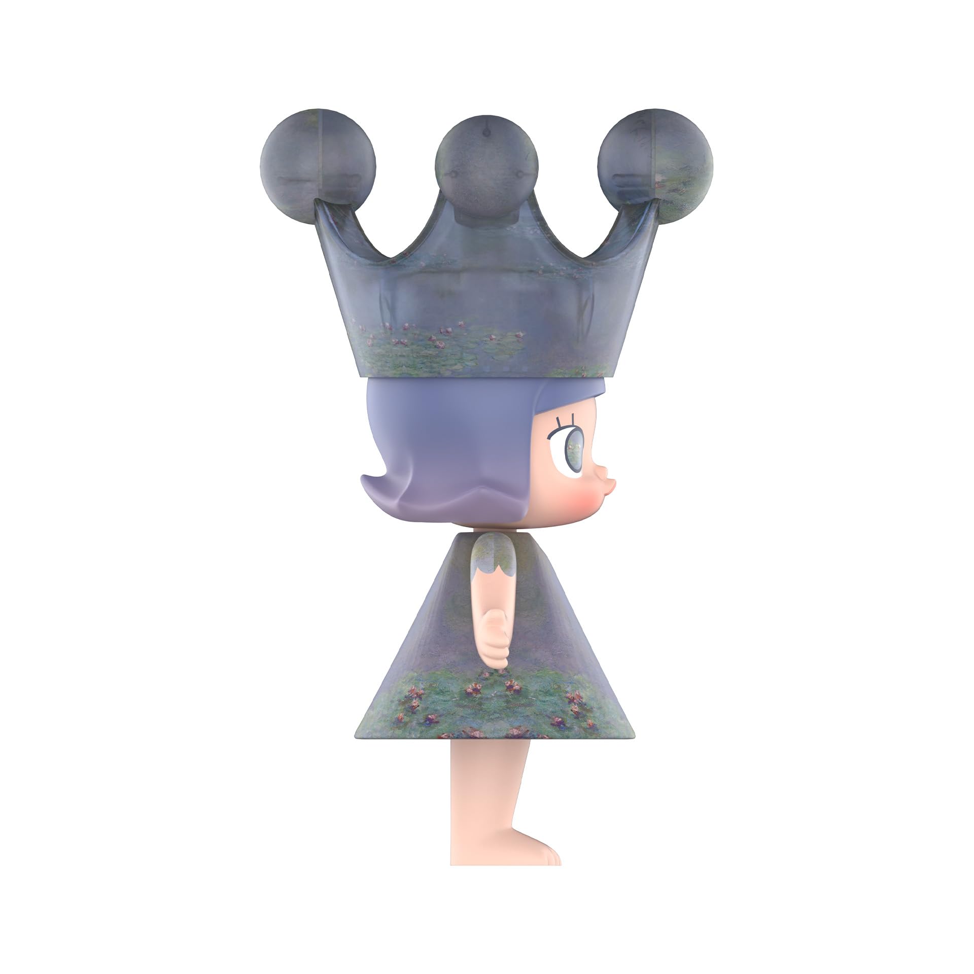 POP MART MEGA Royal Molly 400% Monet-Les Nymphéas Collectible Art Figure - Limited Edition Vinyl Toy for Modern Home Decor & Office Display - Perfect for Collectors, Gift Giving & Interior Design Accent