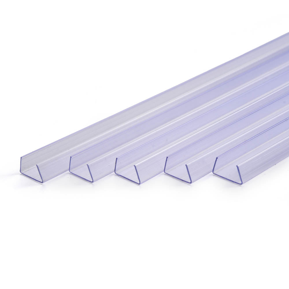 TheLAShop 3ft Clear Plastic U Channels (11/16