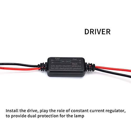 13V Auto Car LED DRL On/Off Controller - Automatic Daytime Running Light Switch for Vehicle Accessories (Black) | Perfect for Enhanced Visibility & Safety in Daytime Driving