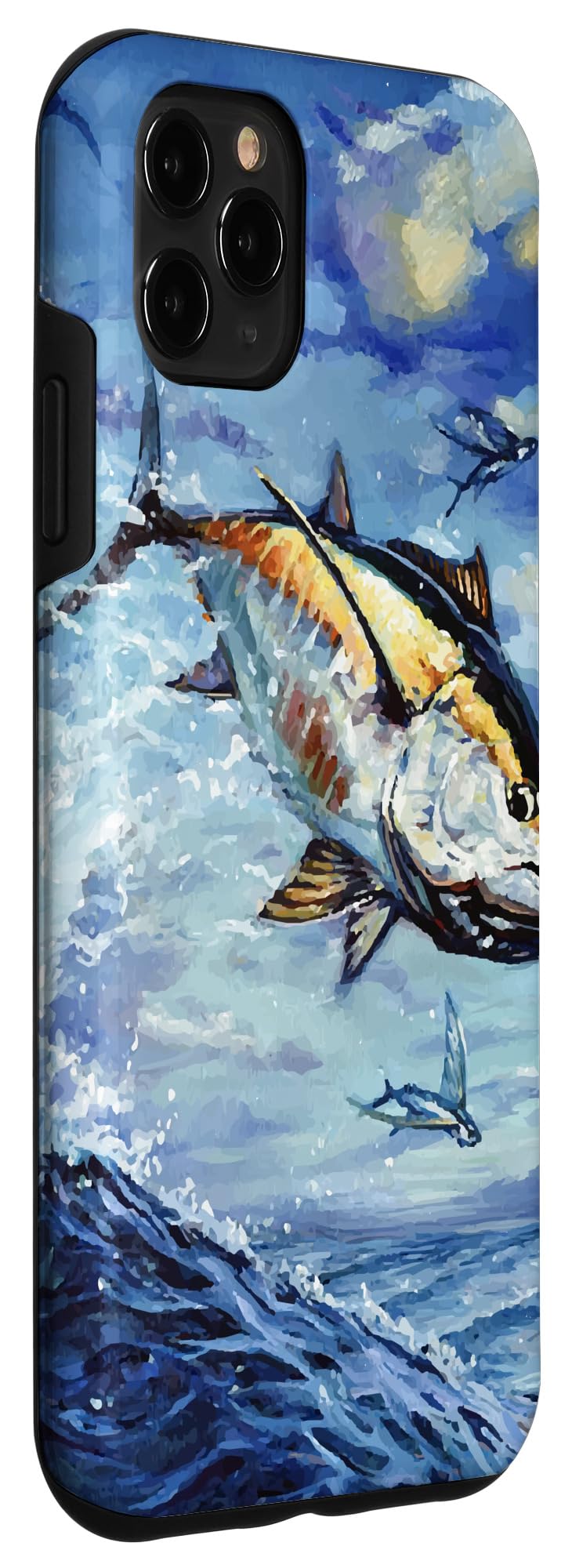 iPhone 11 Pro Max Case - Cute Bluefin Tuna Deep Sea Fish Design, Shockproof Protective Cover for Fishing Enthusiasts | Perfect for Outdoor Adventures & Marine Lovers