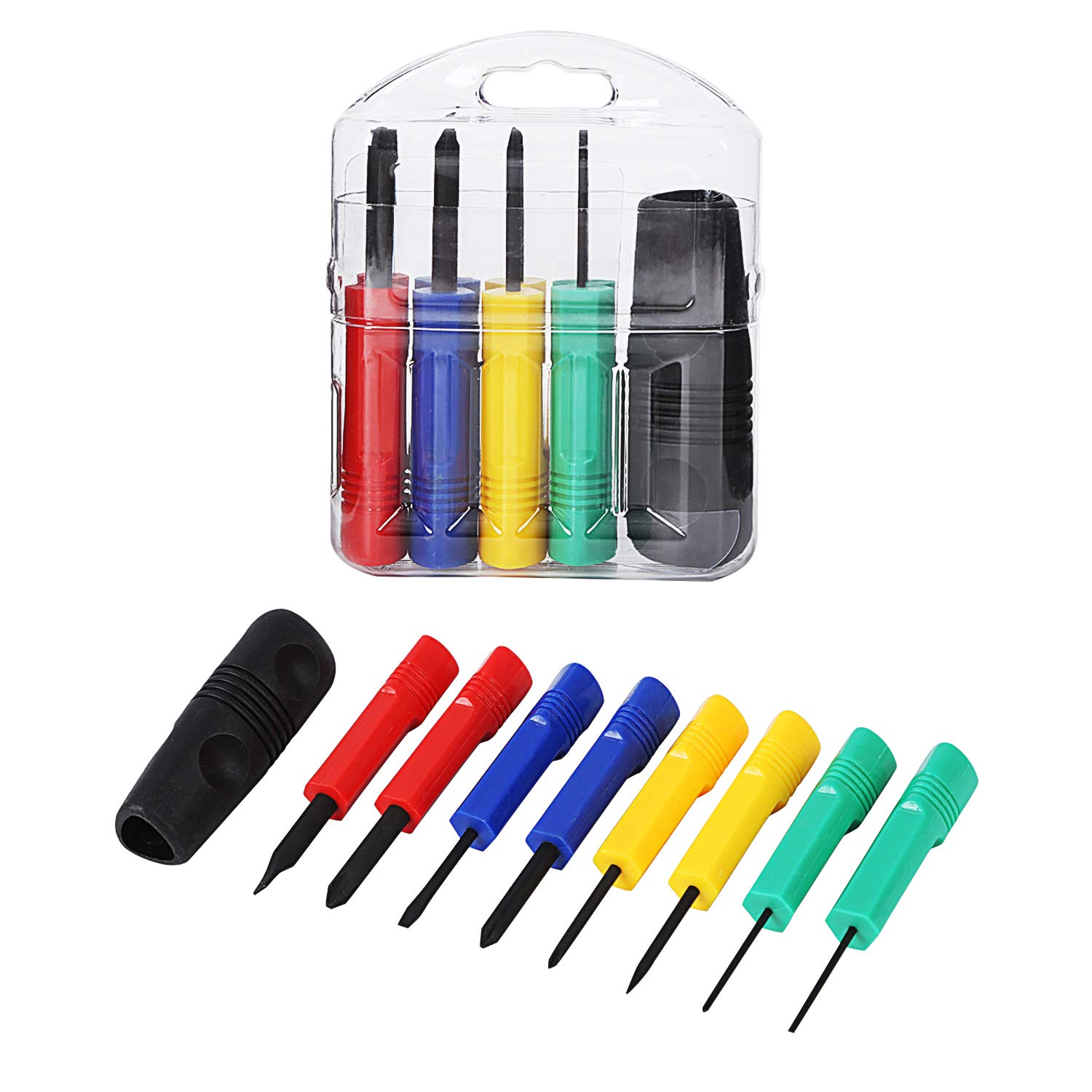 8-in-1 Magnetic Mini Screwdriver Set with Phillips & Slotted Tips - Precision Repair Tool for Electronics, MacBook, iPhone, iPad, Watch, Eyeglasses & Tablets - Perfect for DIY Fixes & Small Device Maintenance