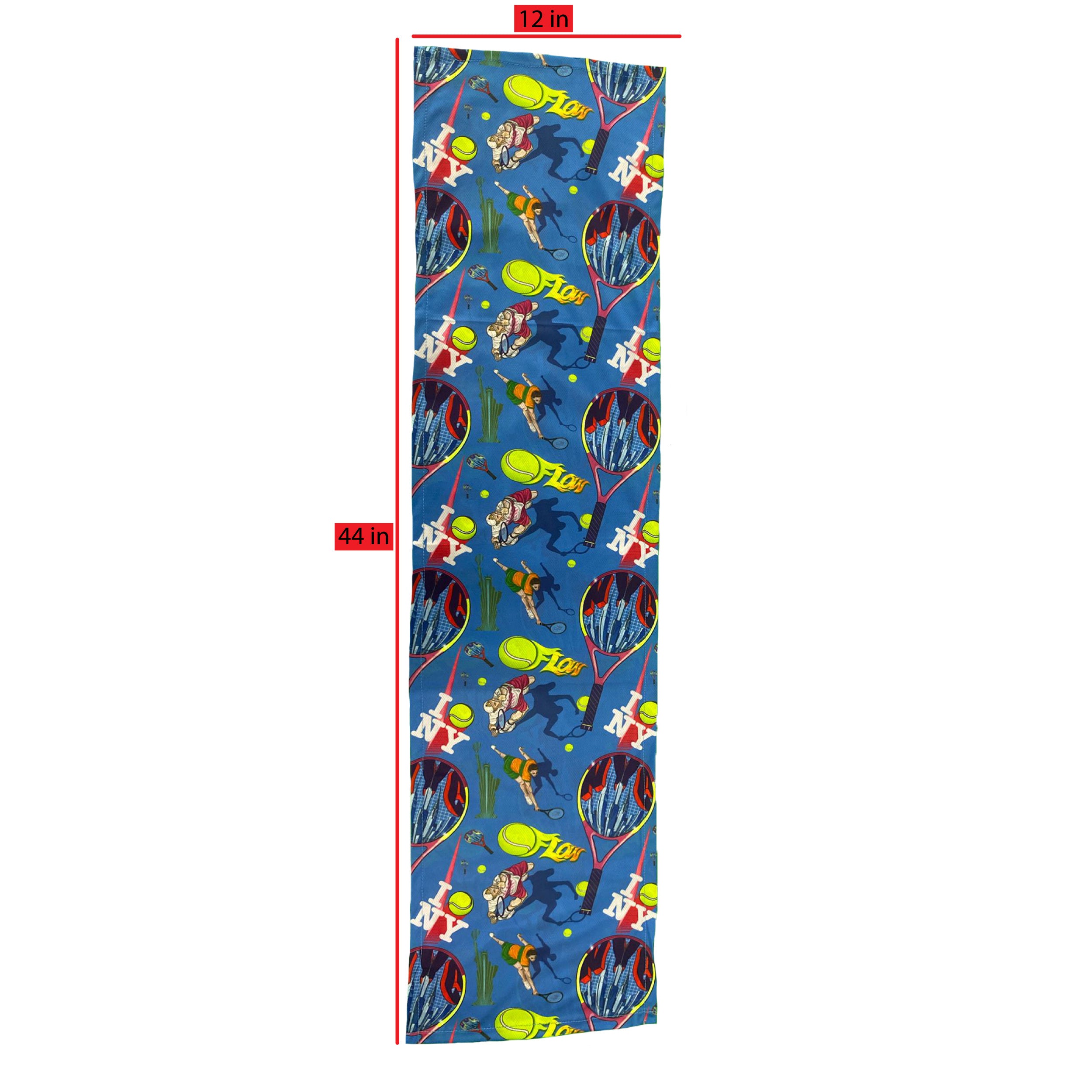 NYC Tennis Cooling Towel - Quick Dry, Chilled Sports Towel for Tennis, Golf, Workout & Outdoor Activities - Stay Cool & Refreshed During Hot Weather