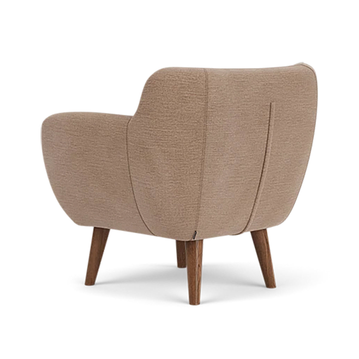 Anne Fabric Armchair - Modern Upholstered Accent Chair for Living Room, Bedroom & Office - Comfortable Lounge Chair with Sturdy Wooden Legs (Perfect for Reading, Relaxing & Home Decor)