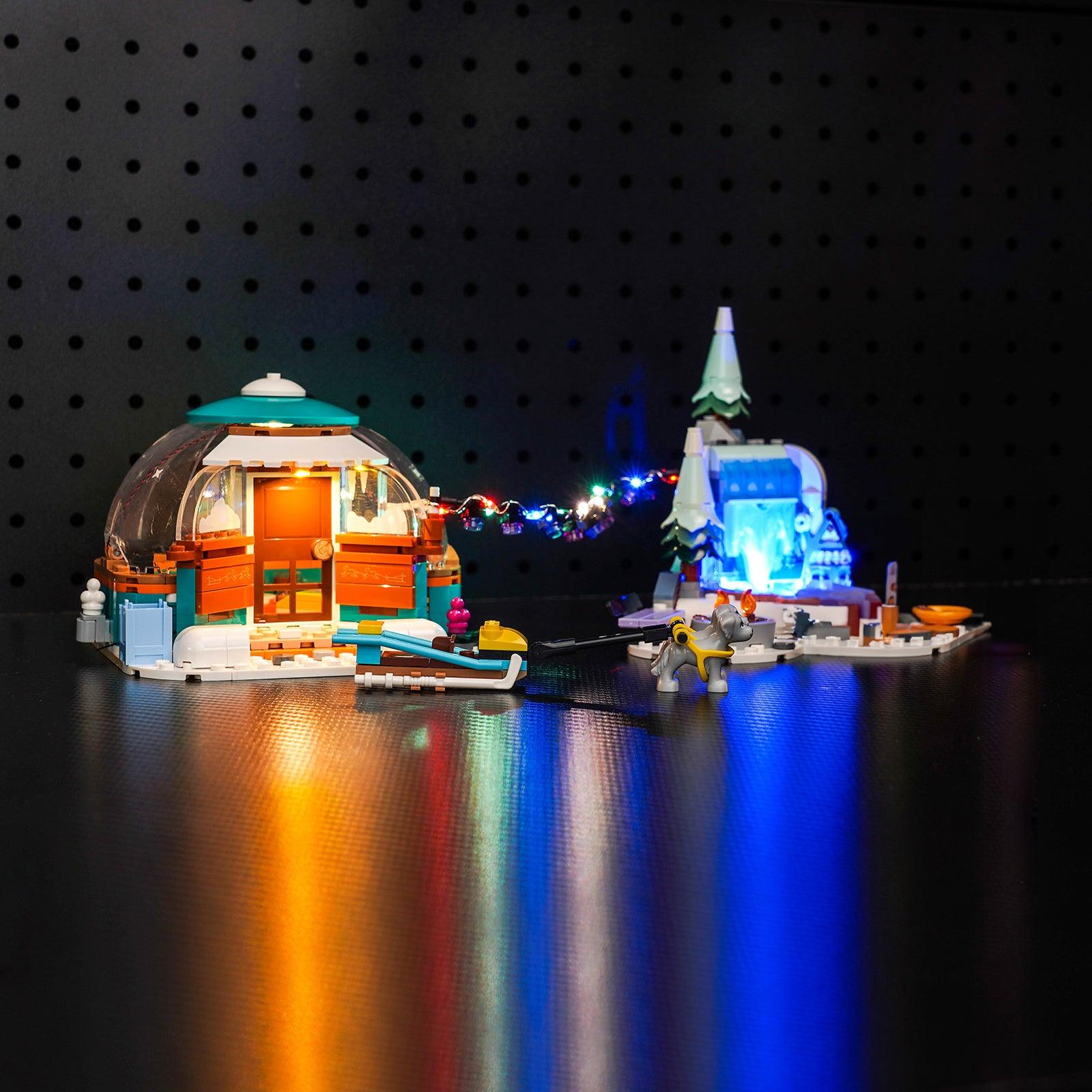LED Lighting Kit for Igloo Holiday Adventure LEGO 41760 - Illuminate Aurora Beauty with Friends | Perfect for LEGO Displays, Nighttime Play & Winter-Themed Decorations
