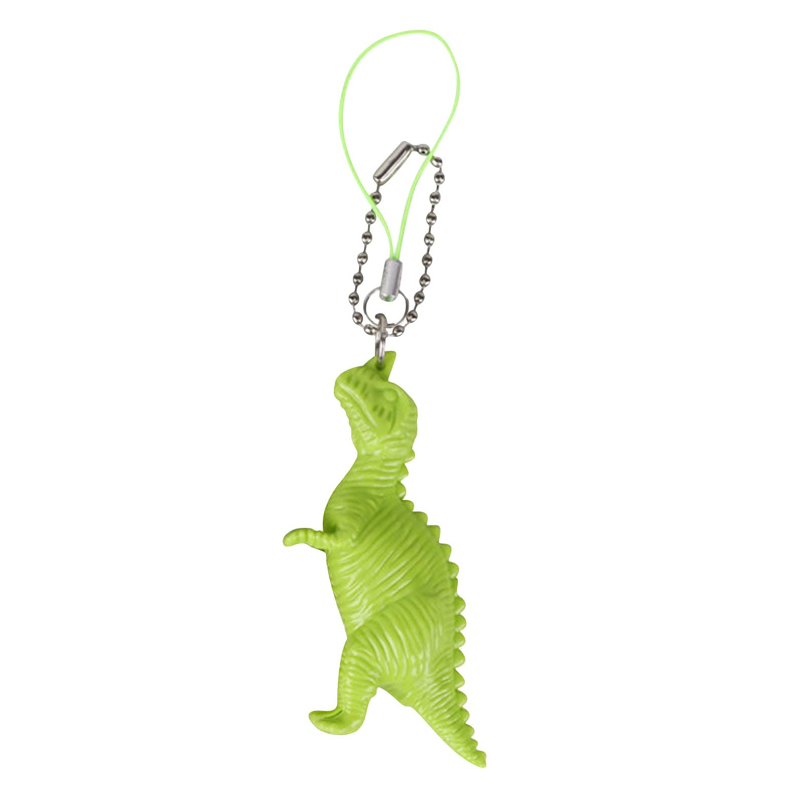 Dinosaur Stress Relief Fidget Keychain - Squeeze & Extrude Sensory Toy for Anxiety Relief & Focus Improvement, Perfect Keychain Gift for Kids & Adults (Green) - Great for Office, School & Travel Use