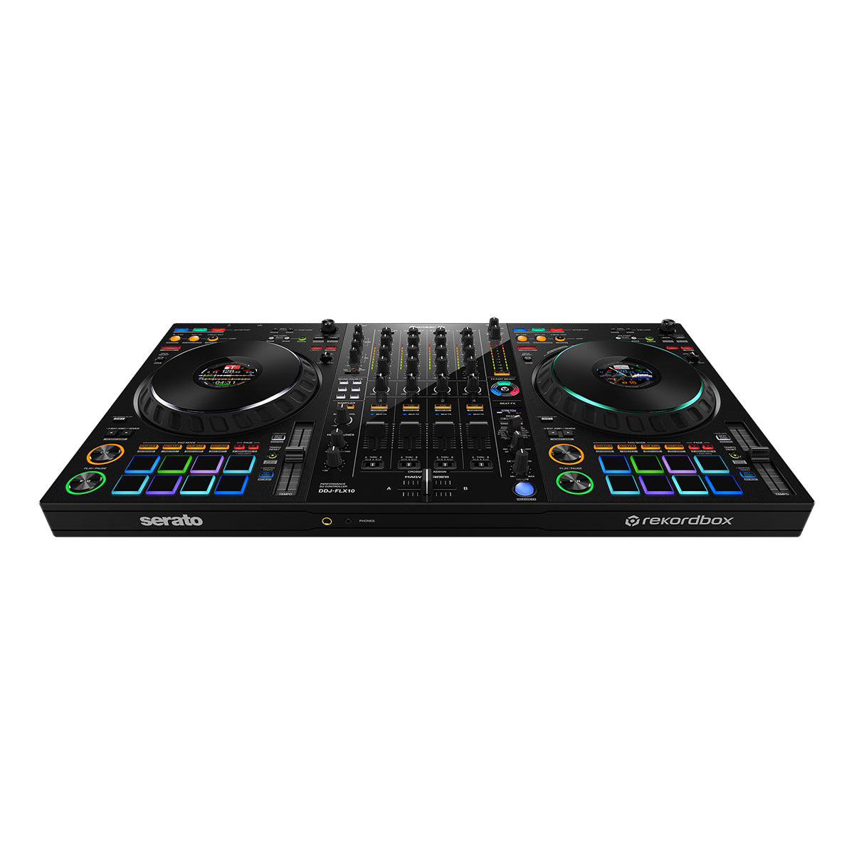 Pioneer DJ DDJ FLX10 4-Channel Professional DJ Controller for Serato & rekordbox - Perfect for Clubs, Parties & Live Performances