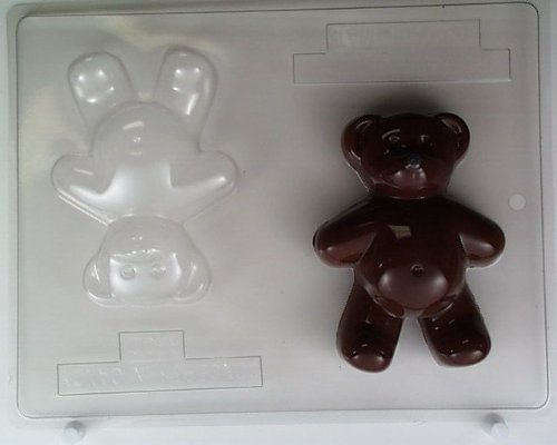 Large Bear Facing Forward Chocolate Candy Mold BH021 - Premium Silicone Baking Mold for DIY Chocolate, Candy, Soap Making - Perfect for Birthday Parties, Baby Showers & Holiday Treats