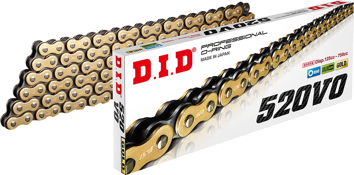 DID 520 VO Bulk Chain - Heavy Duty Motorcycle Chain for Harley, Honda, Yamaha - Perfect for Off-Road Biking, Racing & Custom Bike Builds