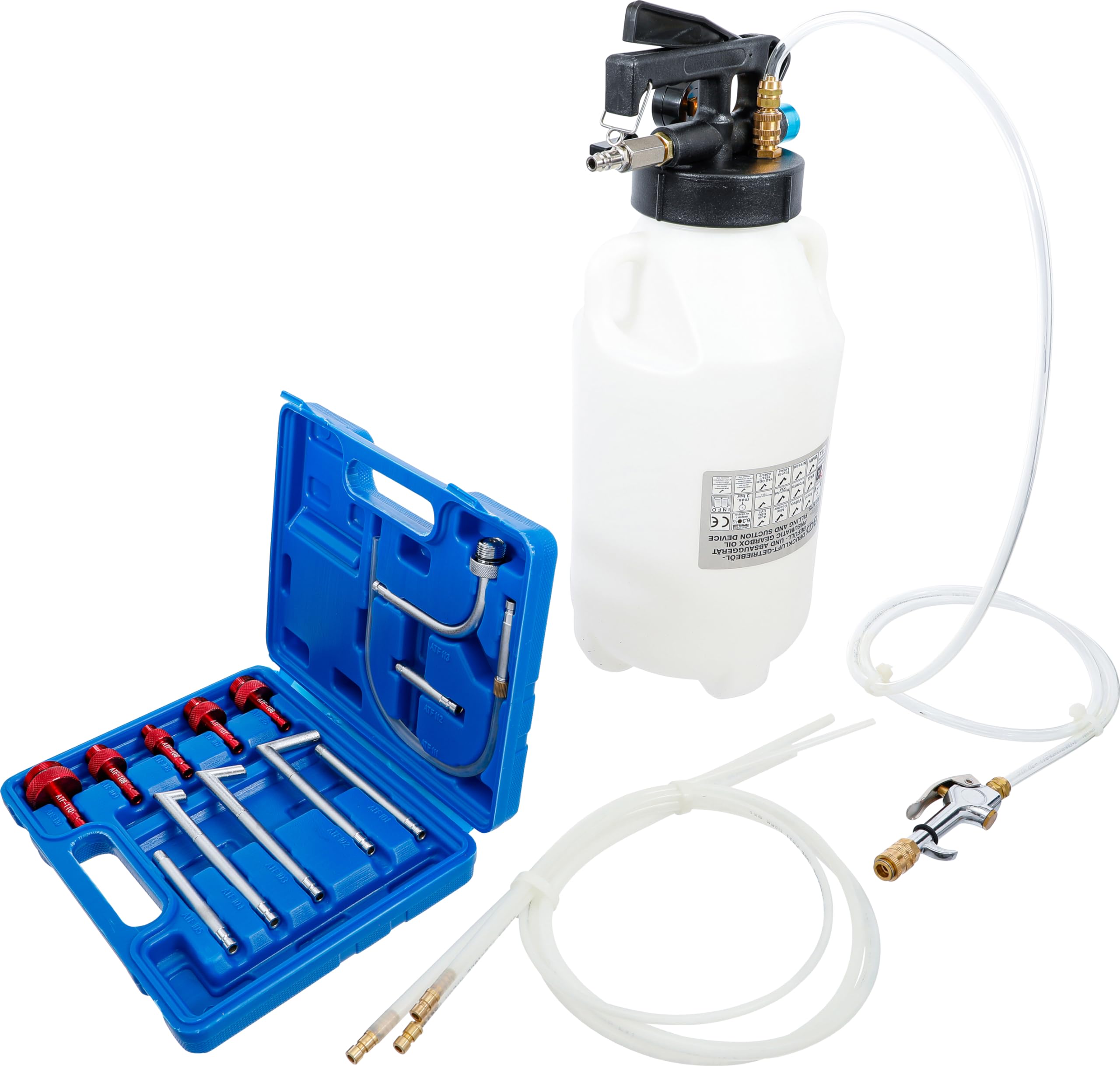 BGS 8775 Air Powered Oil Extractor & Filler Tool - Professional Automotive Oil Change Kit for Quick & Easy Engine Maintenance