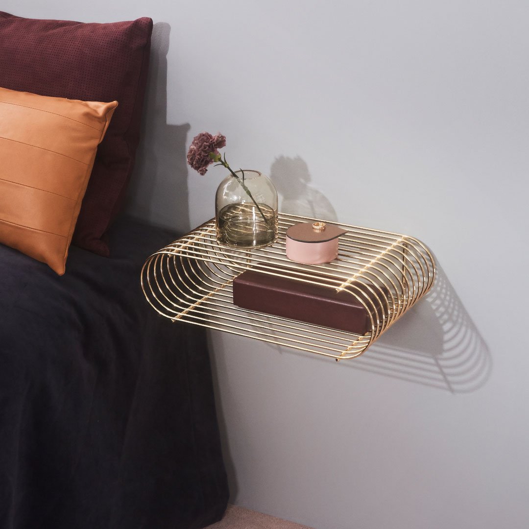 Curva Wall Shelf - Modern Floating Shelf for Home & Office Decor | Perfect for Living Room, Bedroom, Bathroom Storage & Display
