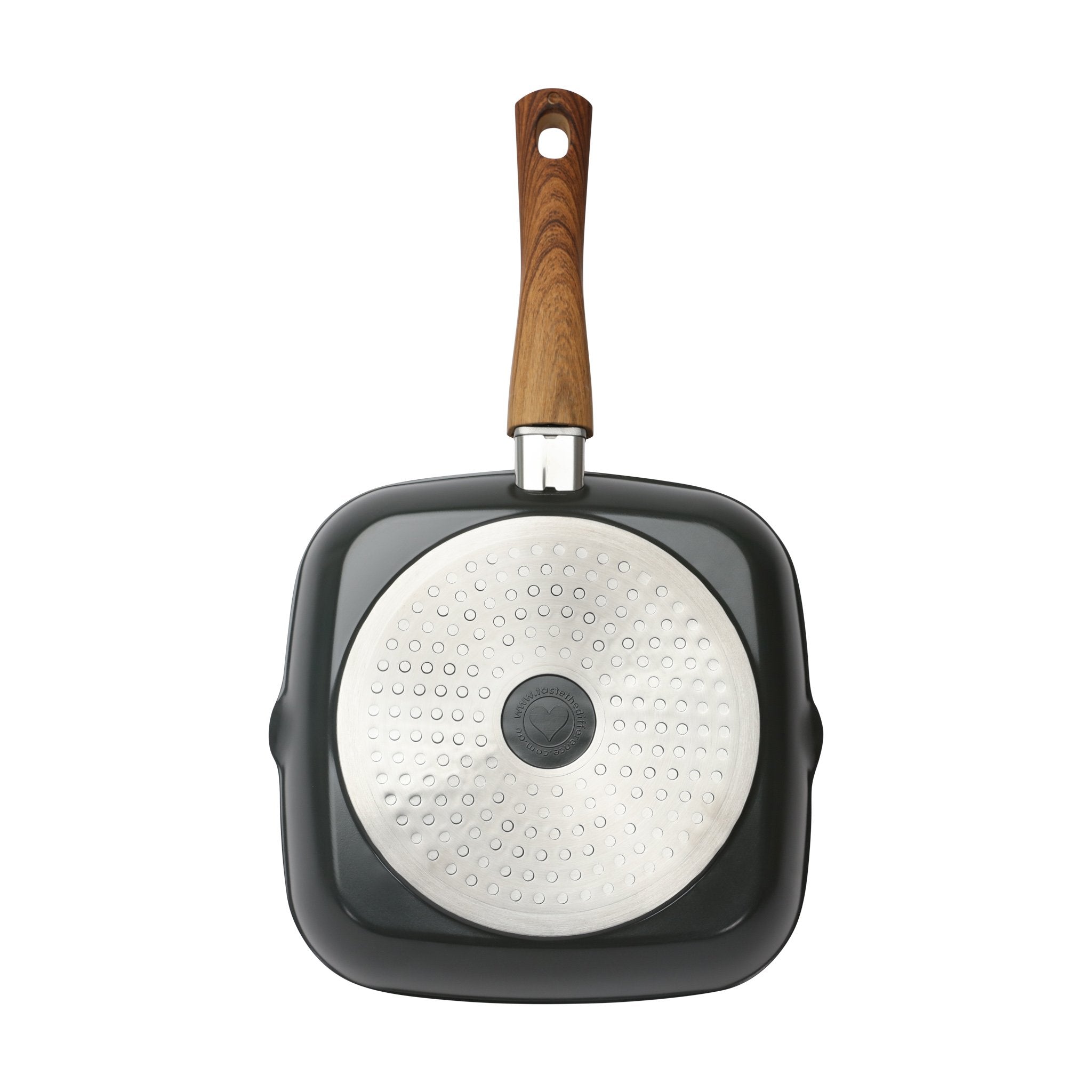 Premium Non-Stick Gourmet Grill Pan by Taste The Difference - Perfect for Indoor/Outdoor BBQ, Steak, Chicken & Vegetables - Heavy Duty Cast Aluminum Grill Griddle for Stovetop & Oven Use
