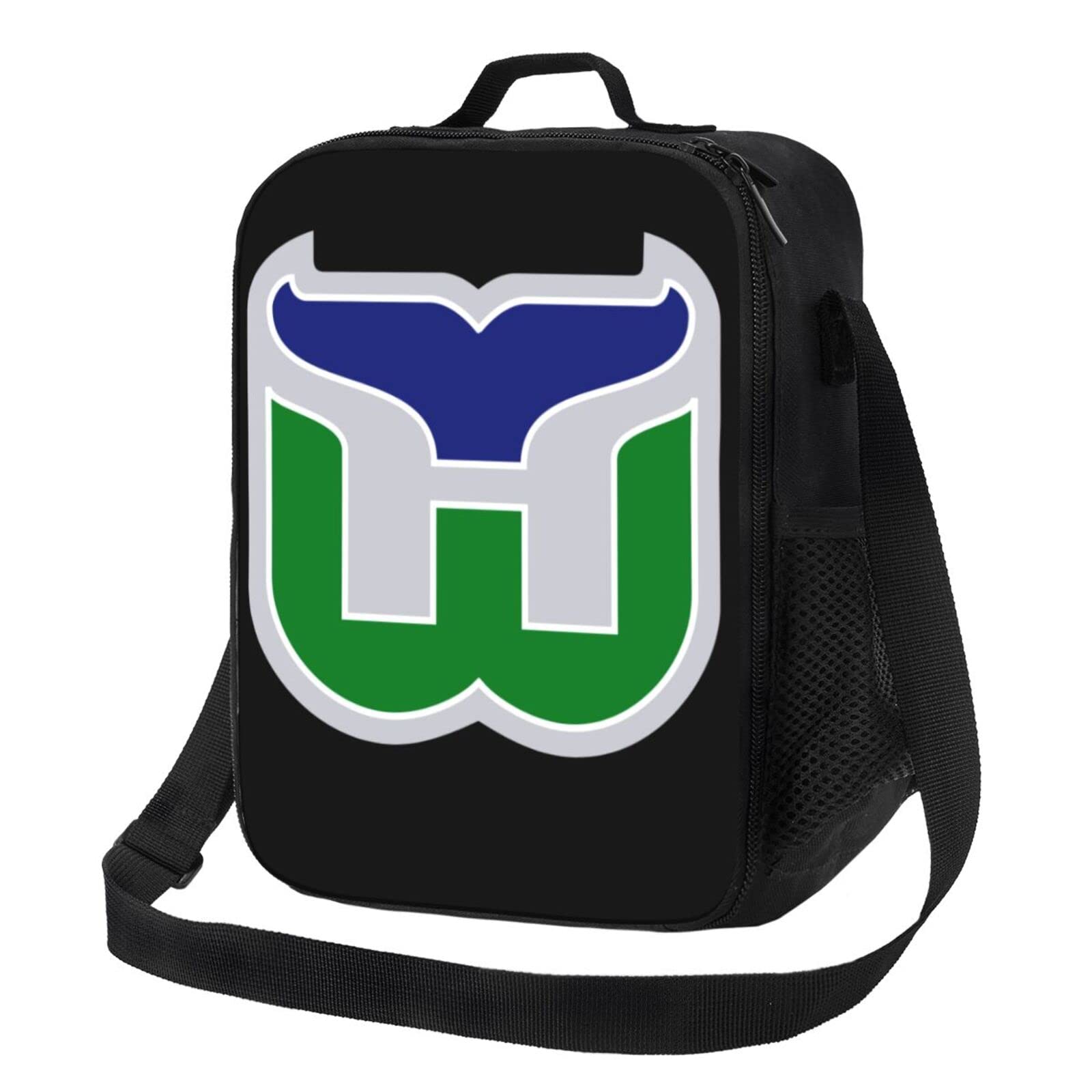 Hartford Whalers Insulated Lunch Bag for Men, Women, Boys & Girls - Portable Thermal Tote Box for School, Work & Outdoor Activities | Unisex Design Keeps Food Fresh