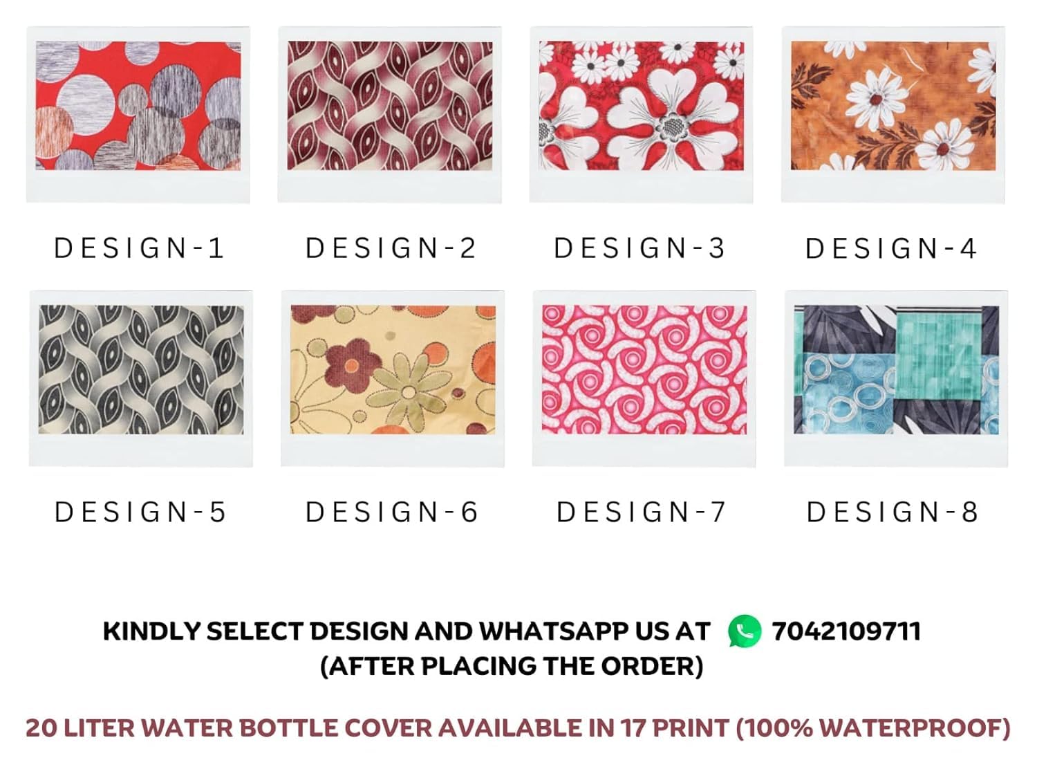 Khushimit 20L Water Dispenser Bottle Cover - Multicolor with Water Level Indicator for Home & Office Use | Model KM0015 | Durable & Stylish Water Jug Cover for Enhanced Convenience