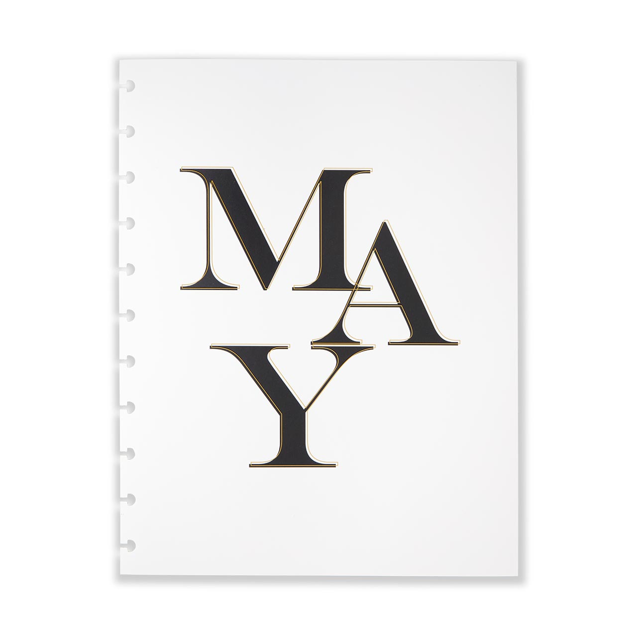 Circa Avant Garde Discbound Monthly Planner - Customizable Dashboard for Productivity & Organization | Perfect for Work, School & Home Office Planning