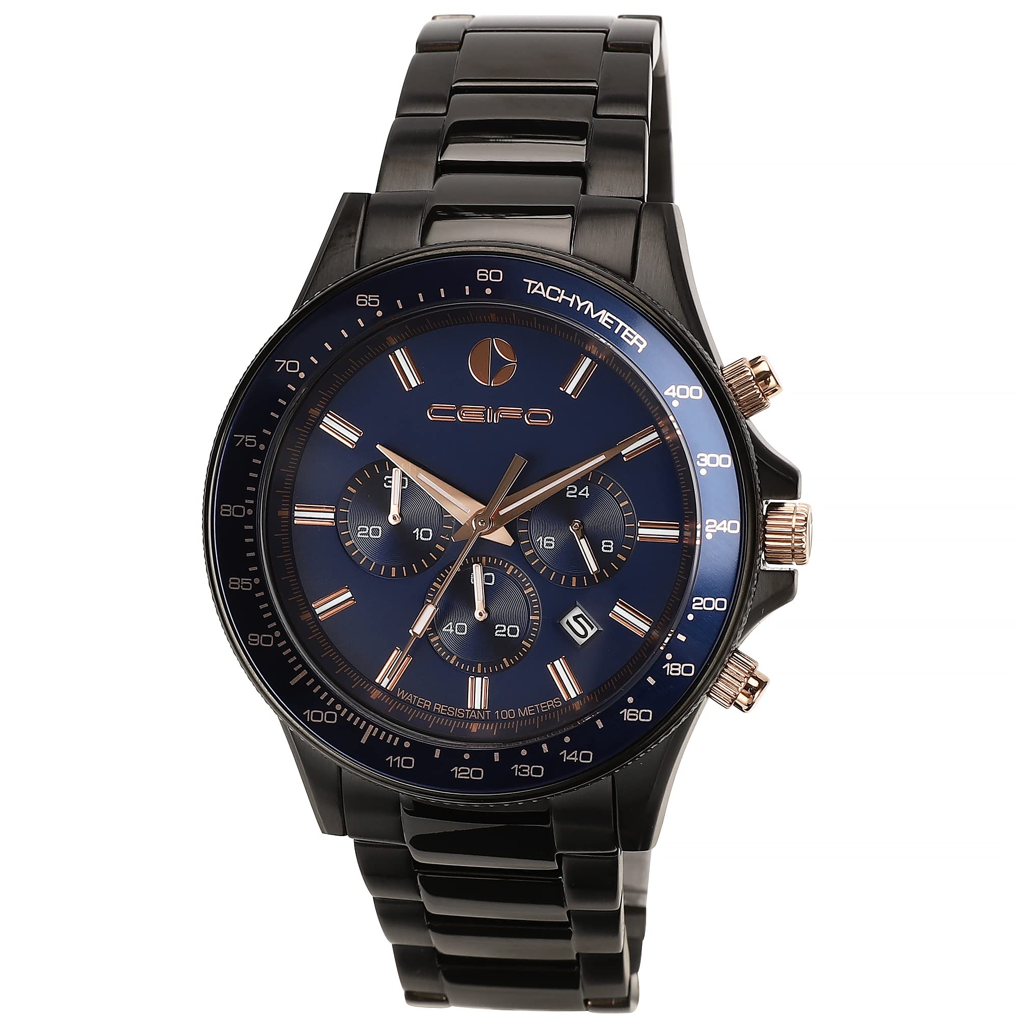 CEIFO Men's Mechanical Skeleton Watch - Self-Winding, 10ATM Waterproof, Dress & Business Use