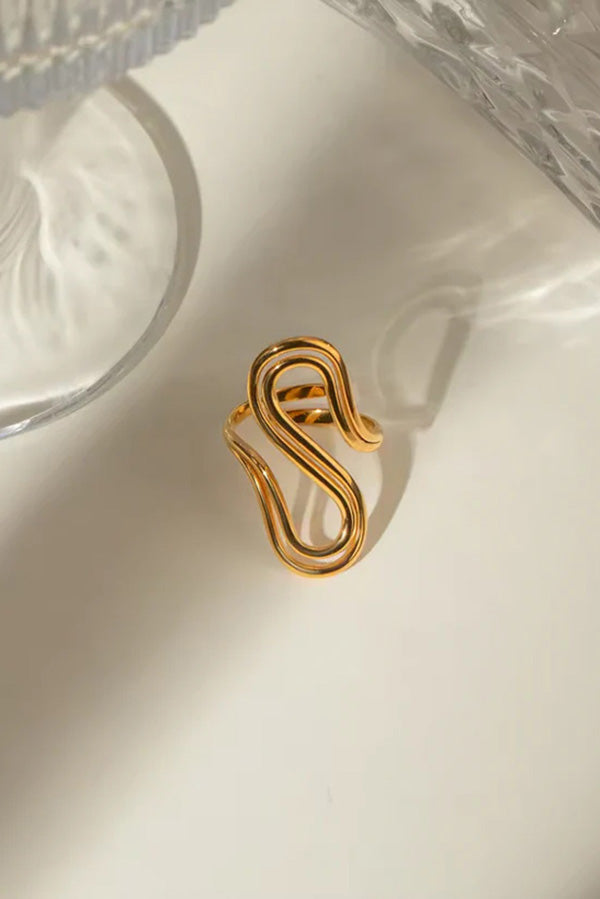 Minimalist Linear Stainless Steel Ring for Women - Durable & Hypoallergenic Jewelry for Everyday Wear, Gift Giving & Special Occasions