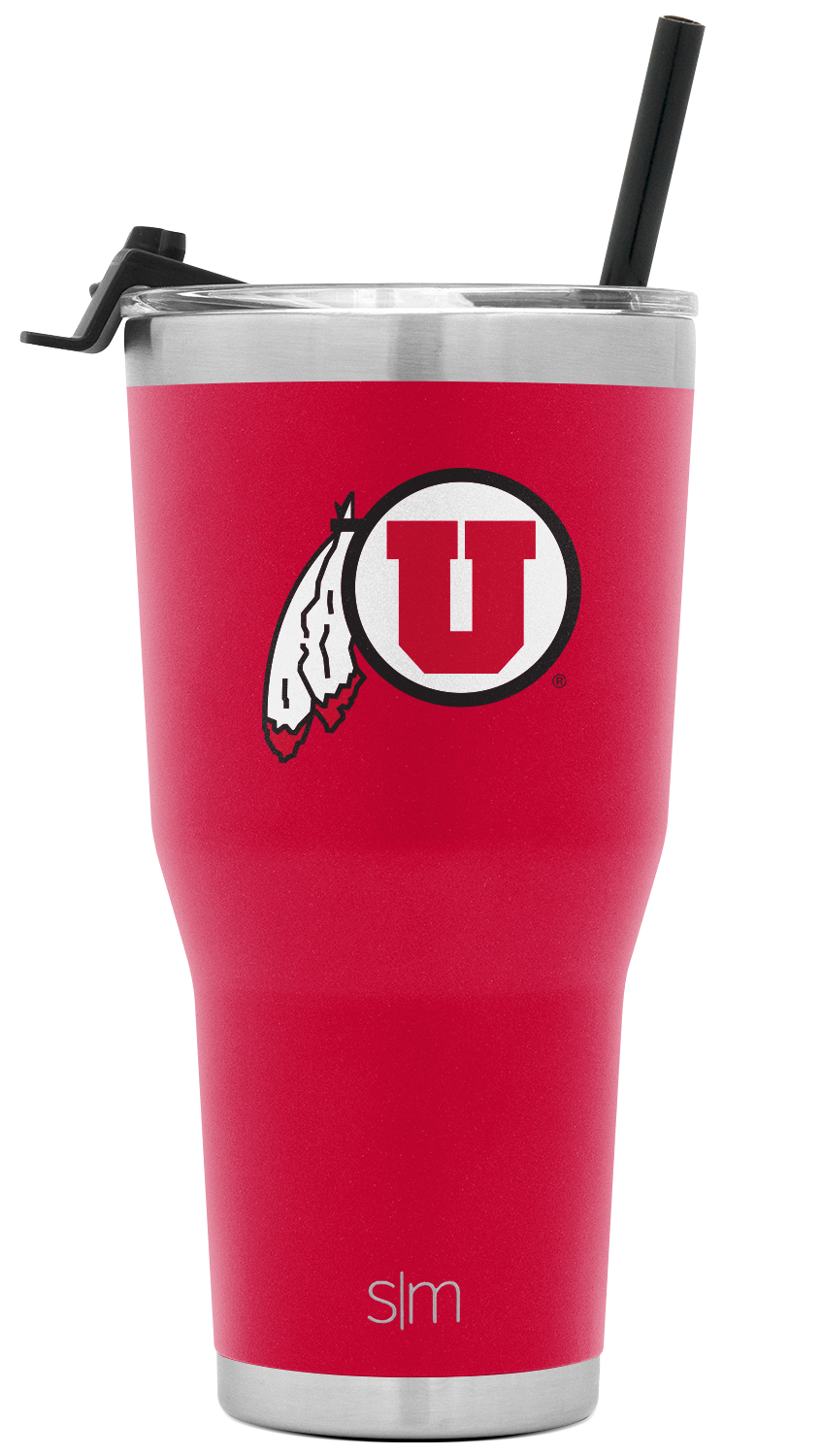 Insulated Stainless Steel Collegiate Cruiser Tumbler with Flip Lid & Straw - Leakproof 20oz Travel Mug for Coffee, Tea & Cold Drinks - Perfect for School, Office, Gym & Outdoor Activities