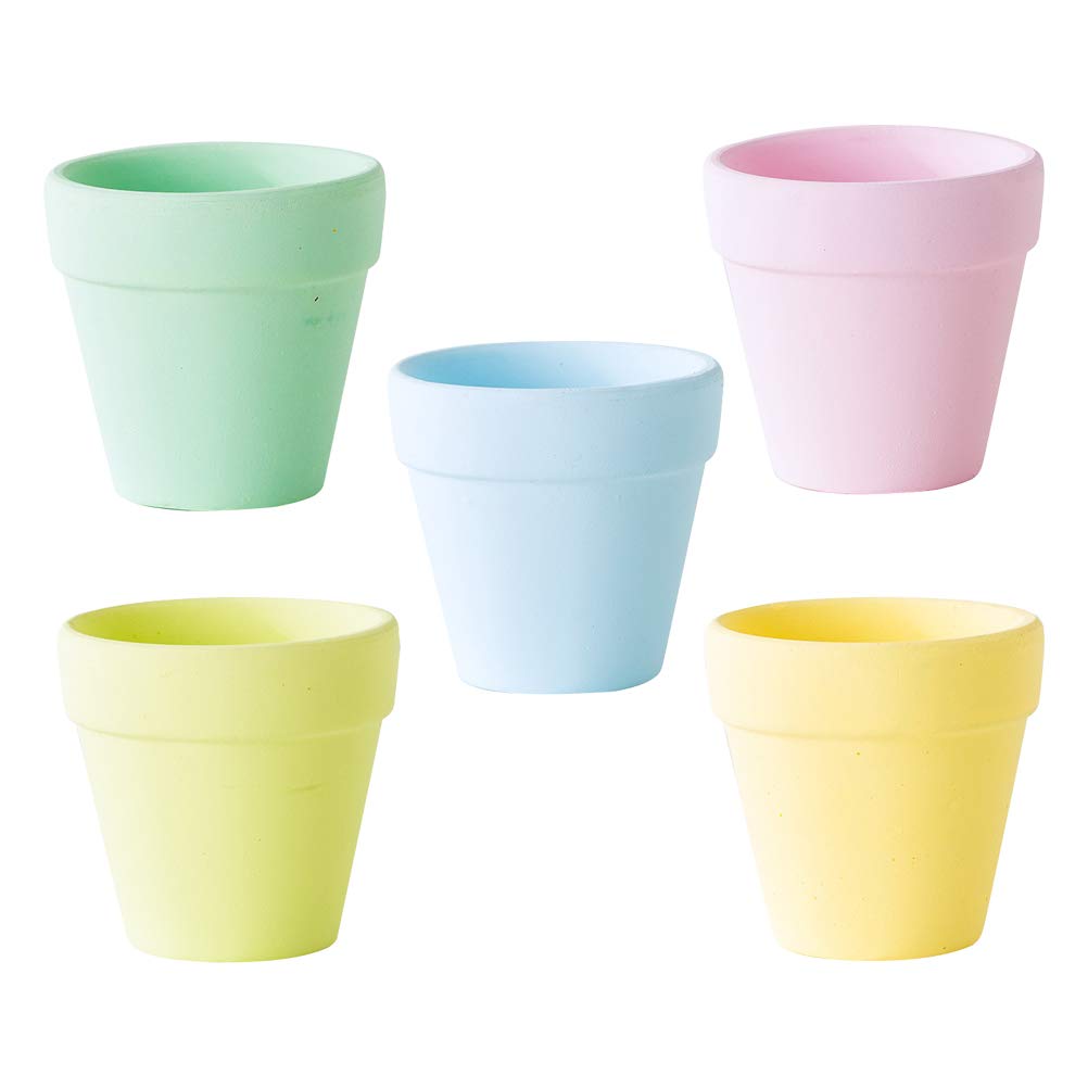 5pcs Mini Ceramic Macaron Flower Pots - Small Planters for Succulents, Indoor Plants, Home & Office Decor - Perfect for Windowsills, Desks, and Gift Giving
