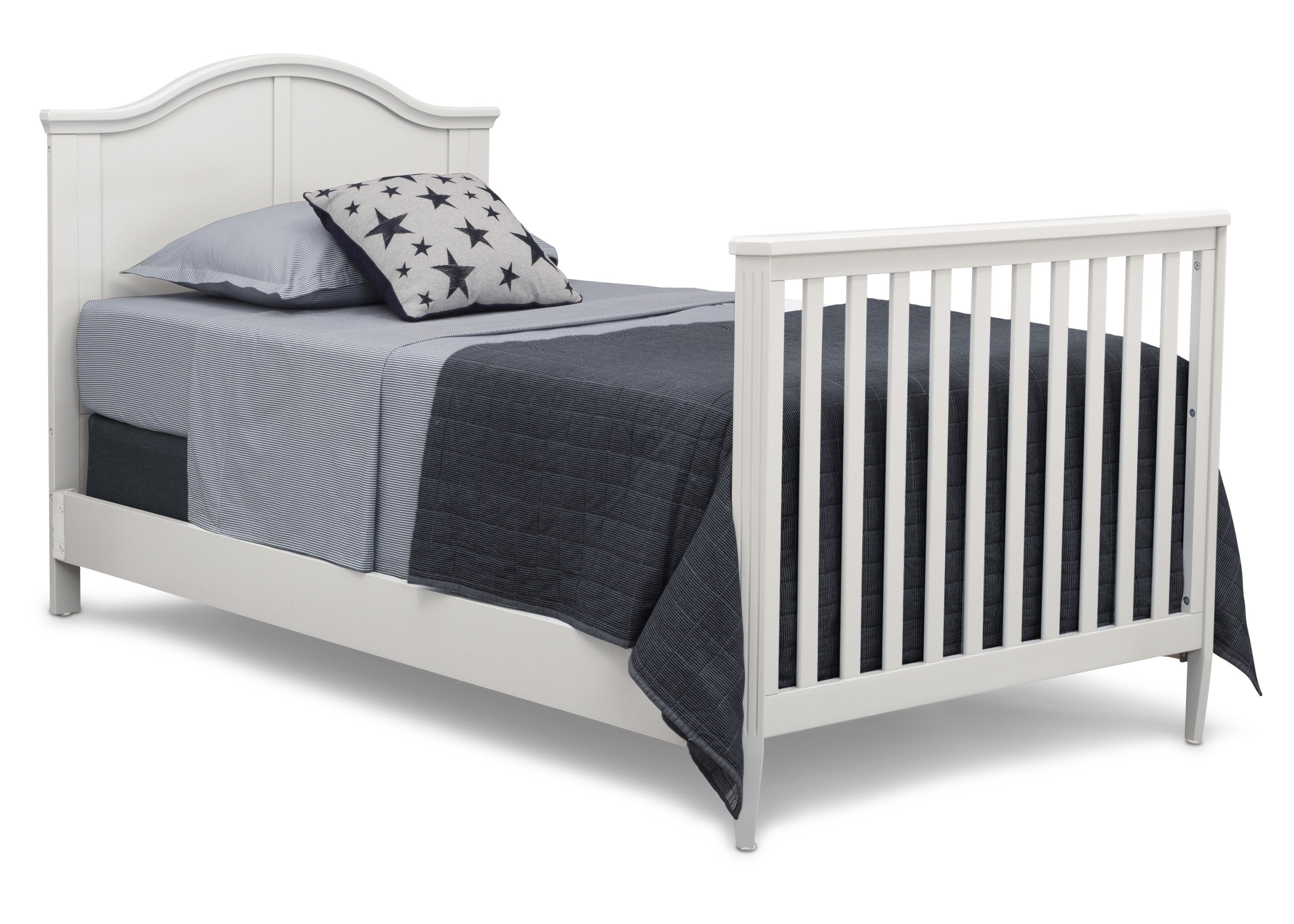 Parker Mini Convertible Baby Crib with Mattress & 2 Sheets - 3-in-1 Toddler Bed & Daybed - Safe Nursery Furniture for Newborns & Infants - Perfect for Small Spaces & Nursery Decor