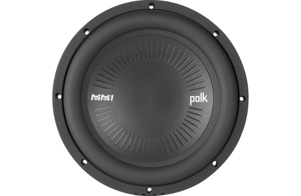 Polk Audio MM1042SVC 10-Inch 400W Car Subwoofer - 4 Ohm Single Voice Coil for Deep Bass - Perfect for Car Audio Systems & Home Theater Setups