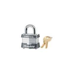 Master Lock 3KA3221 Heavy Duty Steel Pin Tumbler Padlock - Secure Lockbox, Toolbox, Storage Unit & Outdoor Gates | Weatherproof & Anti-Theft Protection