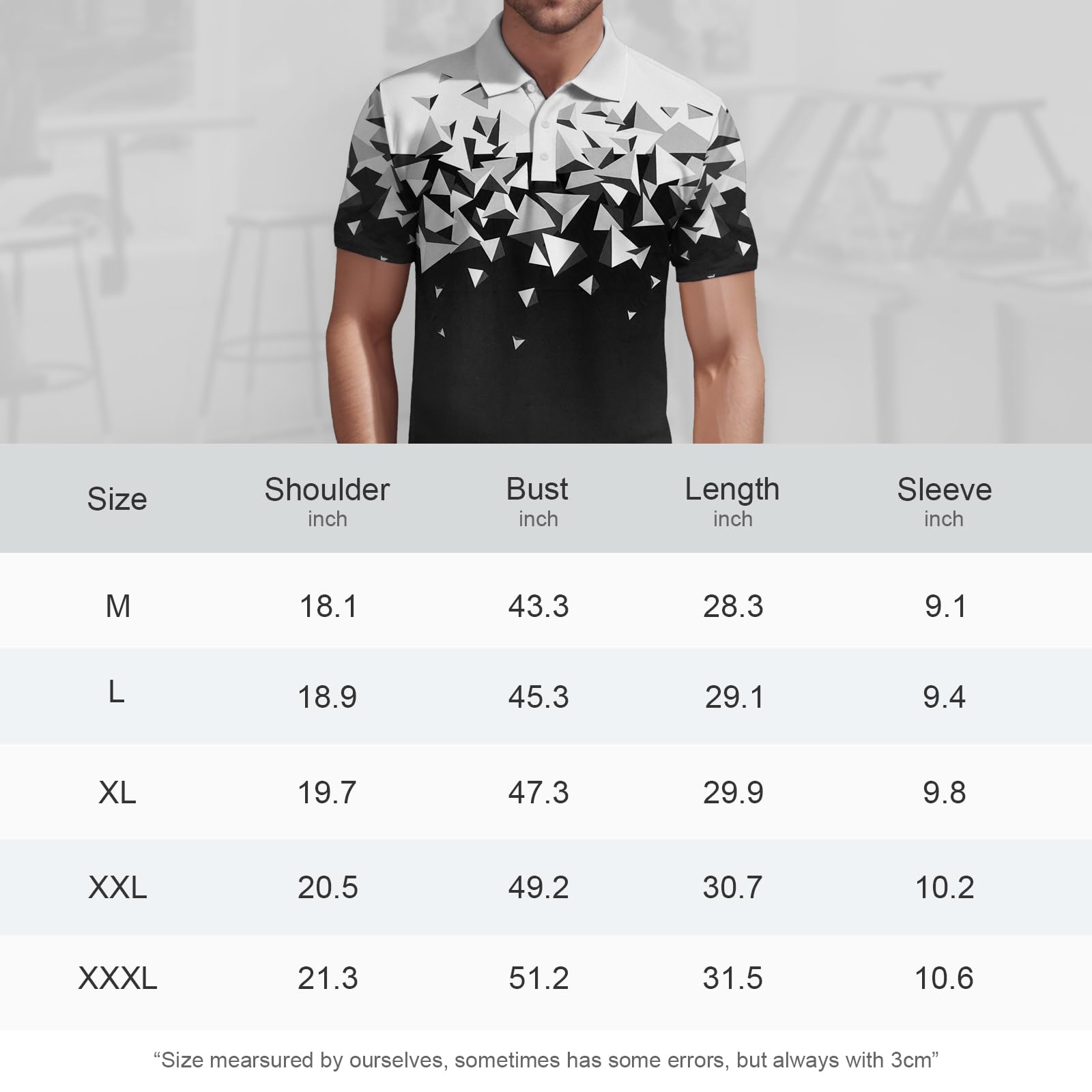 Men's Slim Fit Polo Shirts - Short Sleeve Casual Collar Shirt for Business & Weekend Wear | Breathable & Comfortable for Golf, Office & Outdoor Activities