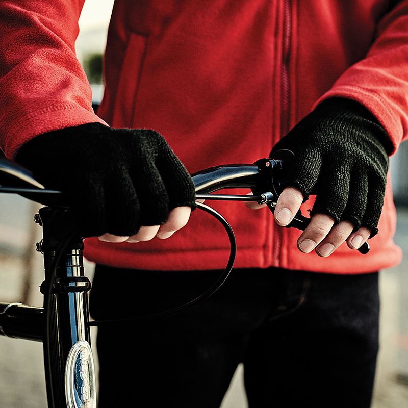 RG278 Fingerless Gloves for Men & Women - Warm Touchscreen Mittens for Running, Cycling, Hiking & Outdoor Activities