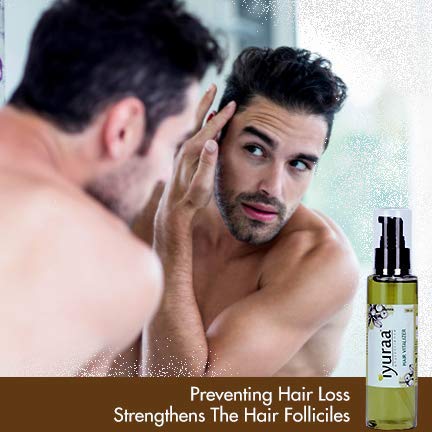 IYURAA PHYTOSCIENCE Ayurvedic Hair Growth Oil with Reetha, Shikakai & Amla - 100ml Sesame Oil Based Treatment for Hair Loss Prevention & Healthy Scalp - Includes Free Neem Comb for Daily Hair Care & Styling