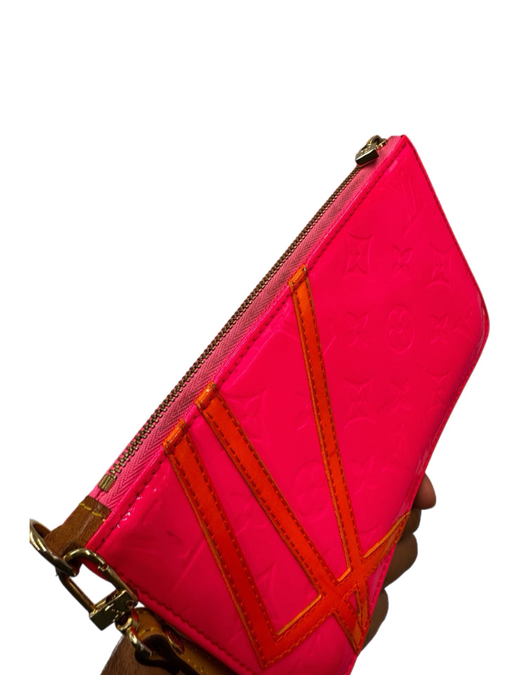 Authentic Louis Vuitton Robert Wilson Lexington Fluo Rose Vernis Pochette Bag - Luxury Designer Clutch for Women, Perfect for Evening Parties & Special Occasions