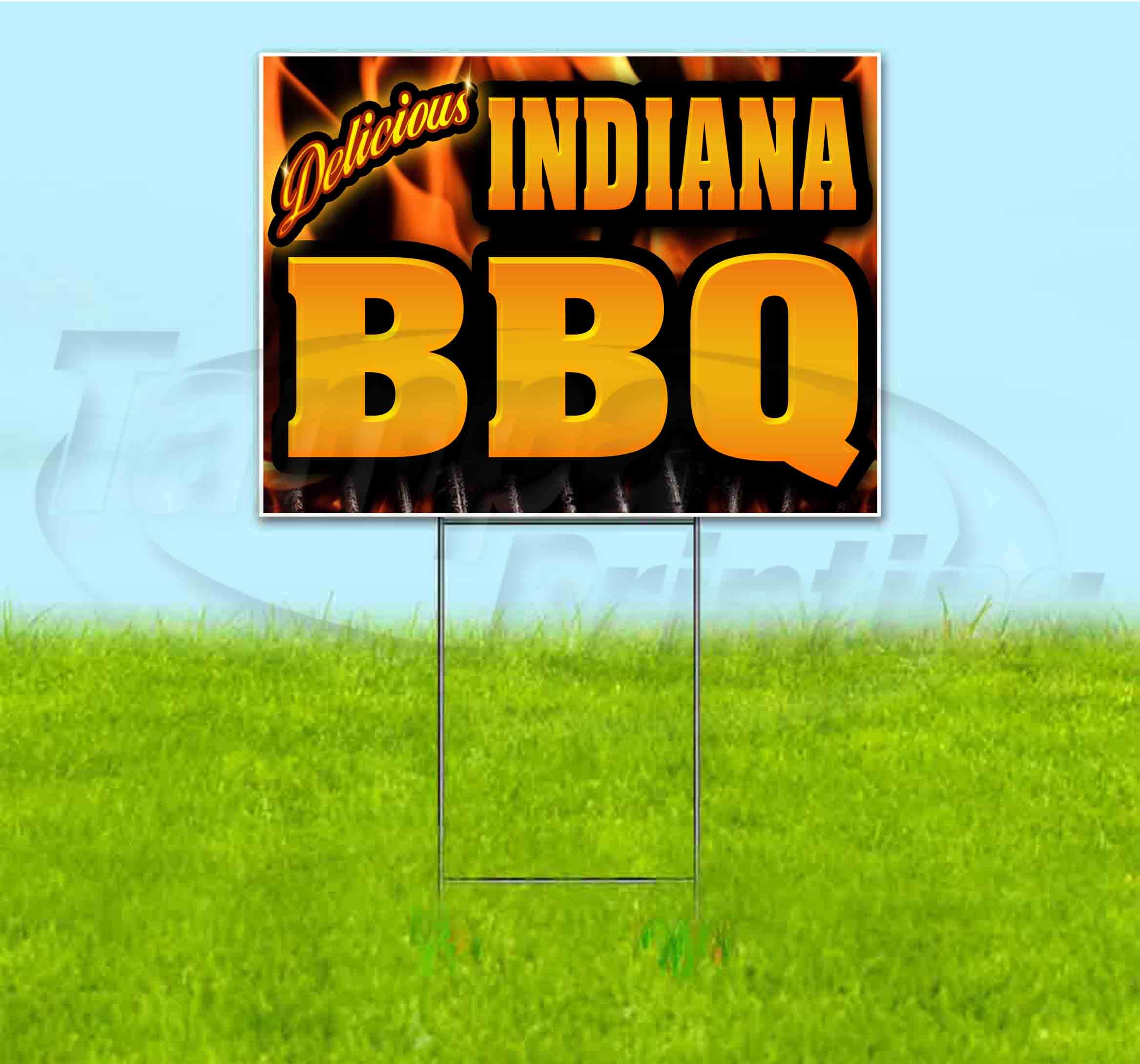 Indiana BBQ Yard Sign - 18
