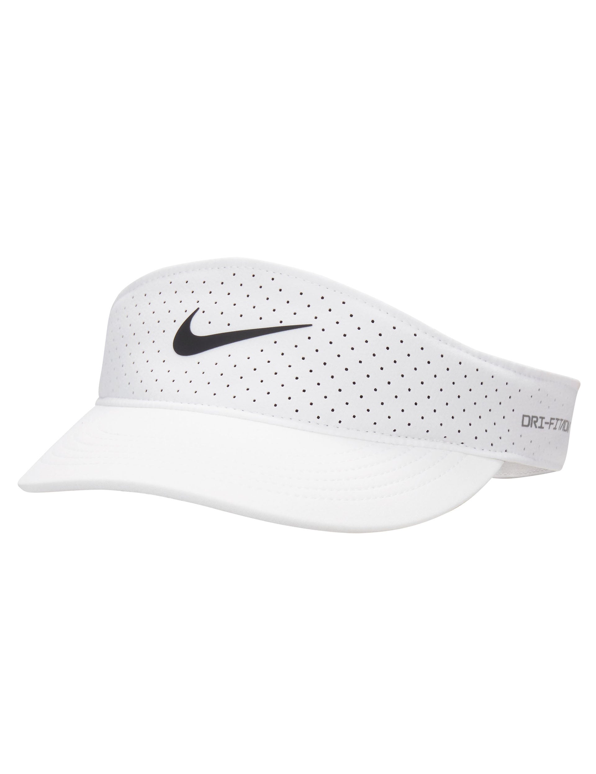 Nike Dri-FIT ADV Ace Tennis Visor - White | Moisture-Wicking Sun Hat for Men & Women | Perfect for Tennis, Golf, Running & Outdoor Sports