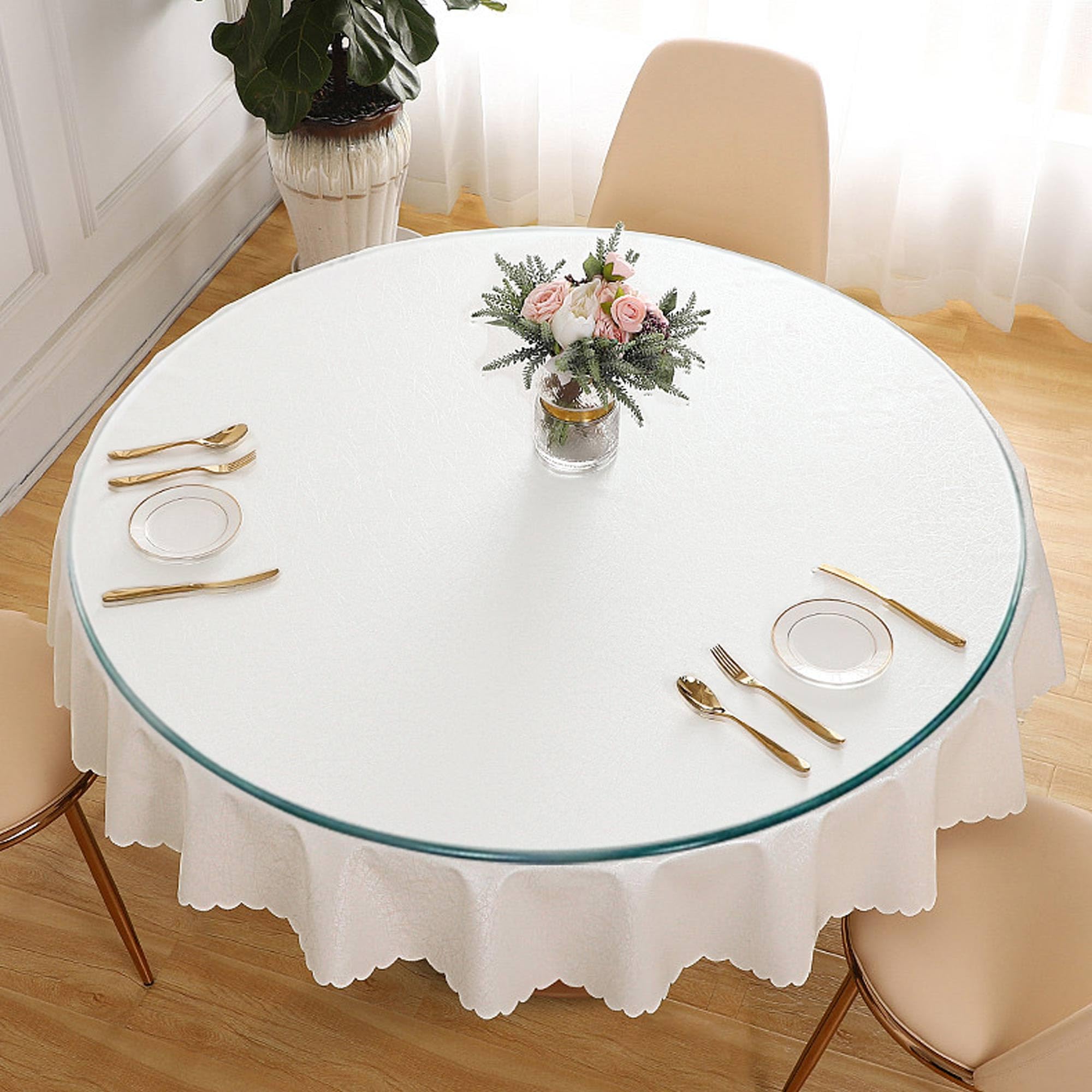 48 Inch Round Tempered Glass Table Top - 0.35